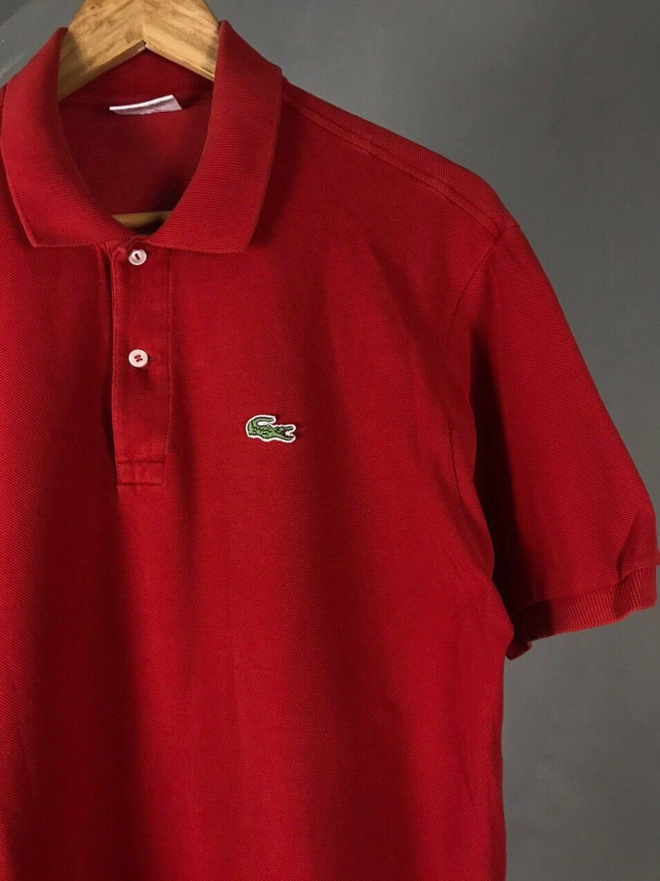 Lacoste Lacoste Vintage Luxury Red Polo Tee Size US L / EU 52-54 / 3 - 2 Thumbnail