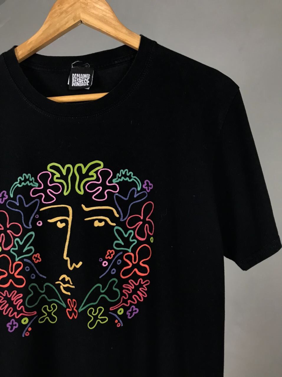 Vintage Vintage Art Streetwear Black Tee Size US M / EU 48-50 / 2 - 2 Thumbnail