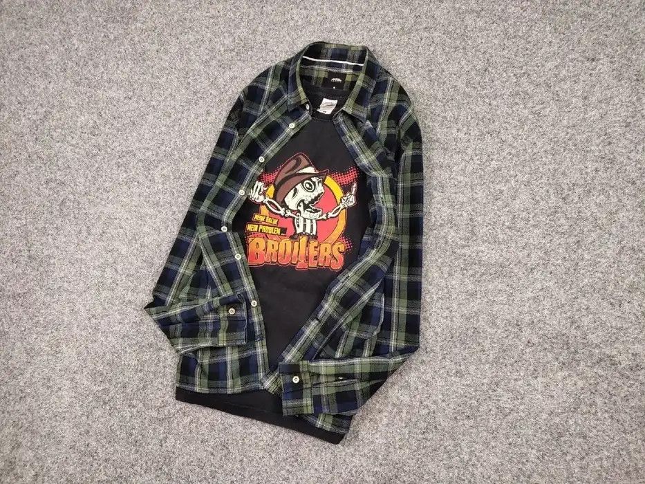 Flannel × Vintage Vintage Flannel Shirt Travis Scott Style Size US XL / EU 56 / 4 - 2 Thumbnail