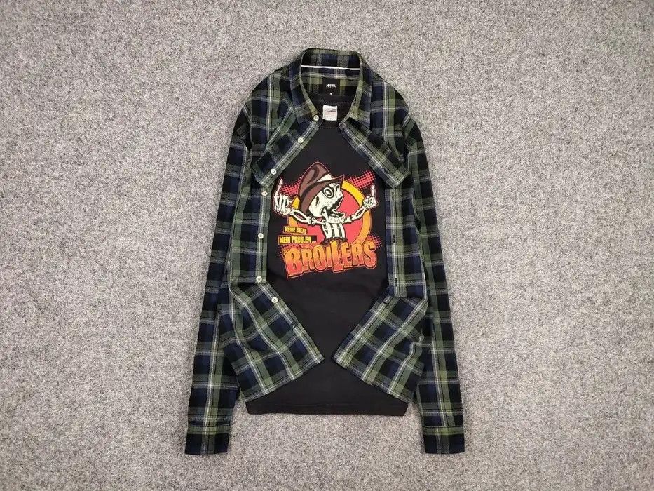 Flannel × Vintage Vintage Flannel Shirt Travis Scott Style Size US XL / EU 56 / 4 - 1 Thumbnail