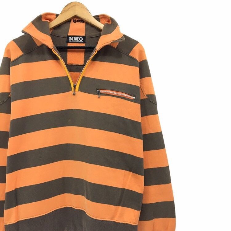 Vintage × WCW/nWo New World Order NWO Stripe Sweatshirt Size US M / EU 48-50 / 2 - 8 Thumbnail
