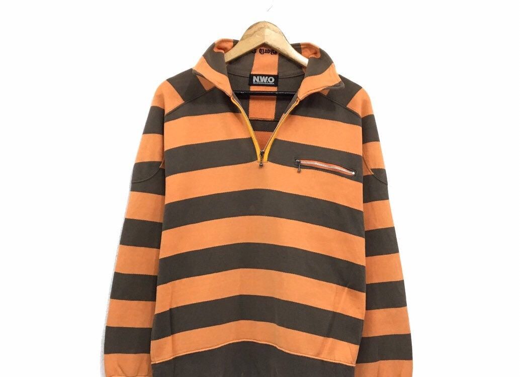 Vintage × WCW/nWo New World Order NWO Stripe Sweatshirt Size US M / EU 48-50 / 2 - 4 Thumbnail