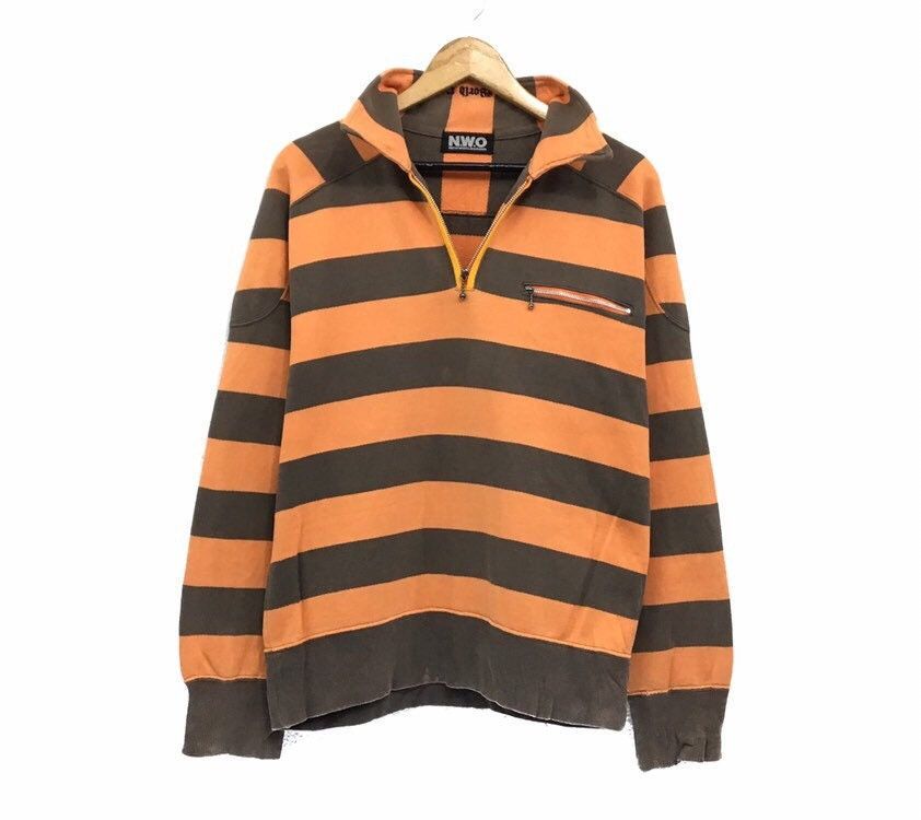 Vintage × WCW/nWo New World Order NWO Stripe Sweatshirt Size US M / EU 48-50 / 2 - 1 Thumbnail