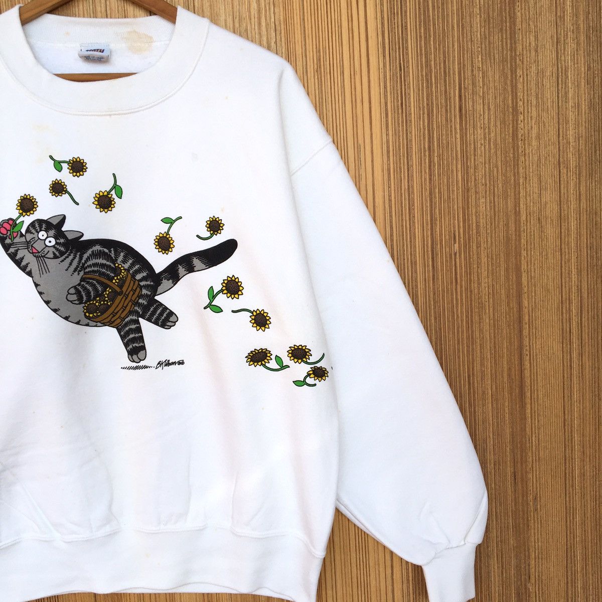 Vintage Vintage BKLIBAN CAT Crewneck Sweatshirt Size US S / EU 44-46 / 1 - 7 Thumbnail