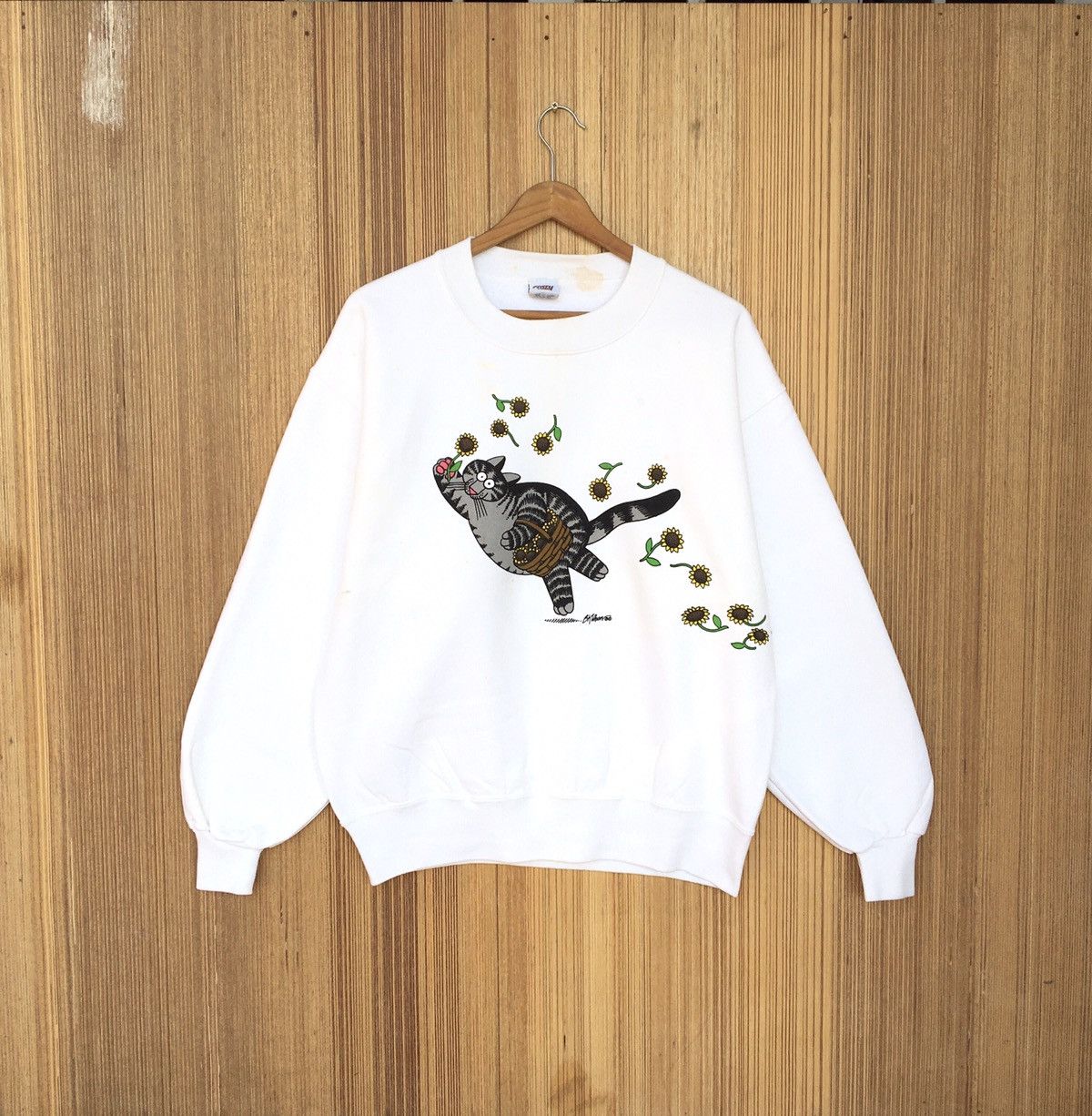 Vintage Vintage BKLIBAN CAT Crewneck Sweatshirt Size US S / EU 44-46 / 1 - 1 Thumbnail