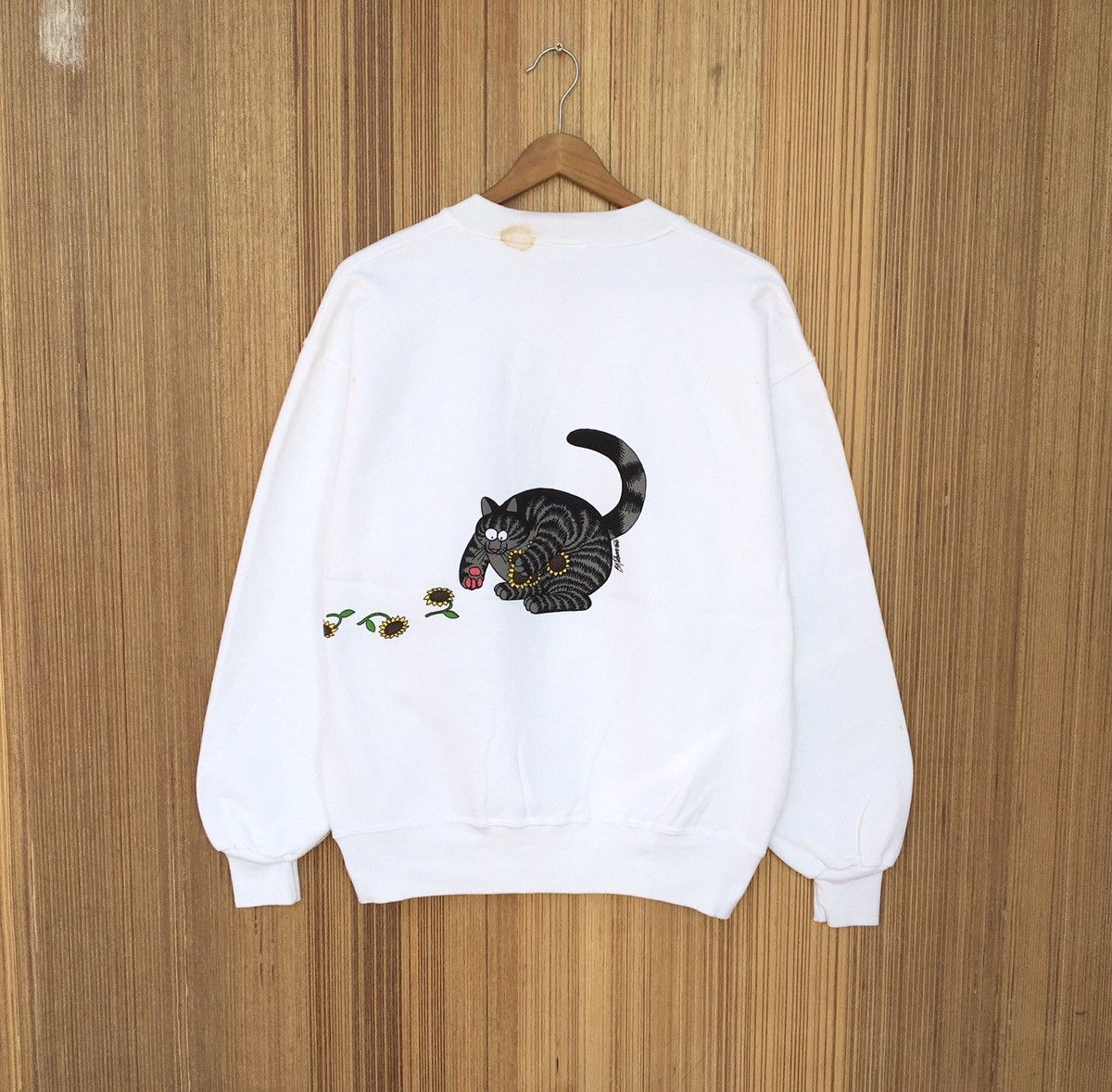 Vintage Vintage BKLIBAN CAT Crewneck Sweatshirt Size US S / EU 44-46 / 1 - 2 Thumbnail