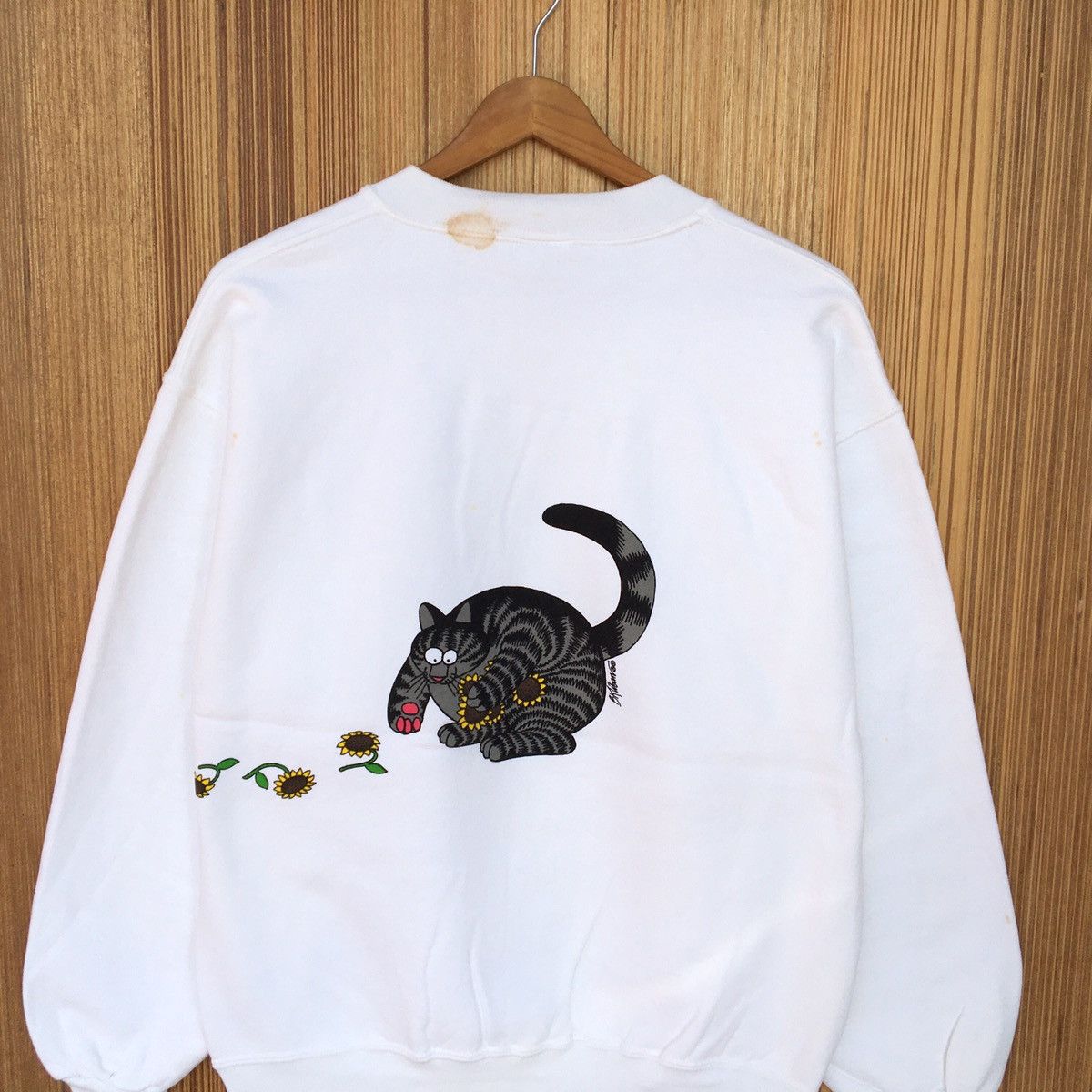 Vintage Vintage BKLIBAN CAT Crewneck Sweatshirt Size US S / EU 44-46 / 1 - 5 Thumbnail