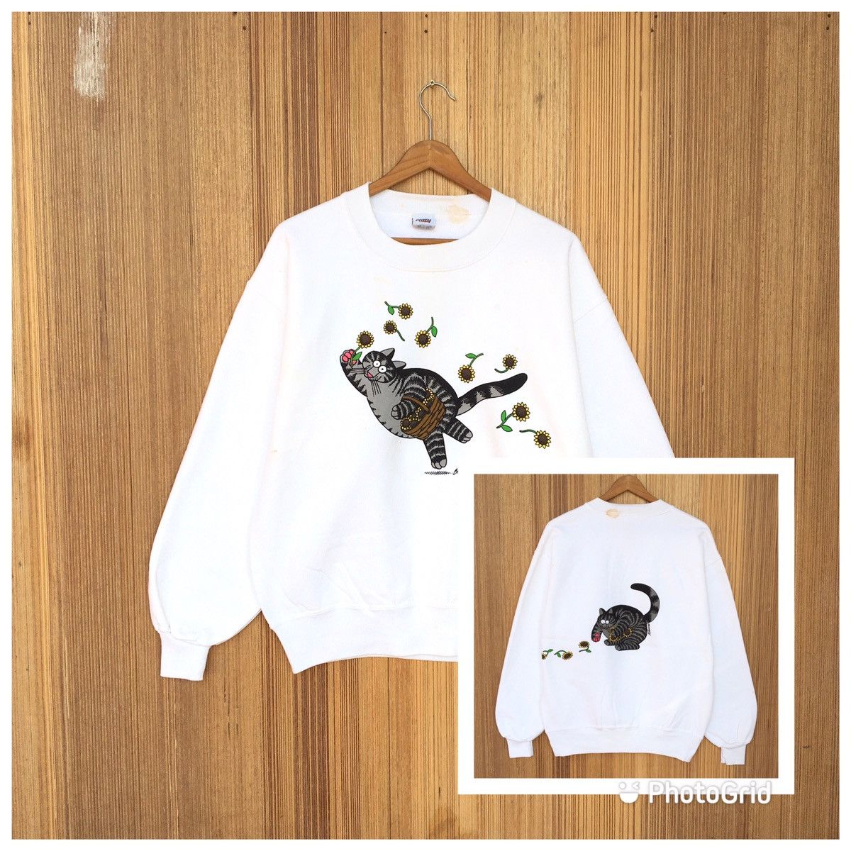 Vintage Vintage BKLIBAN CAT Crewneck Sweatshirt Size US S / EU 44-46 / 1 - 3 Thumbnail