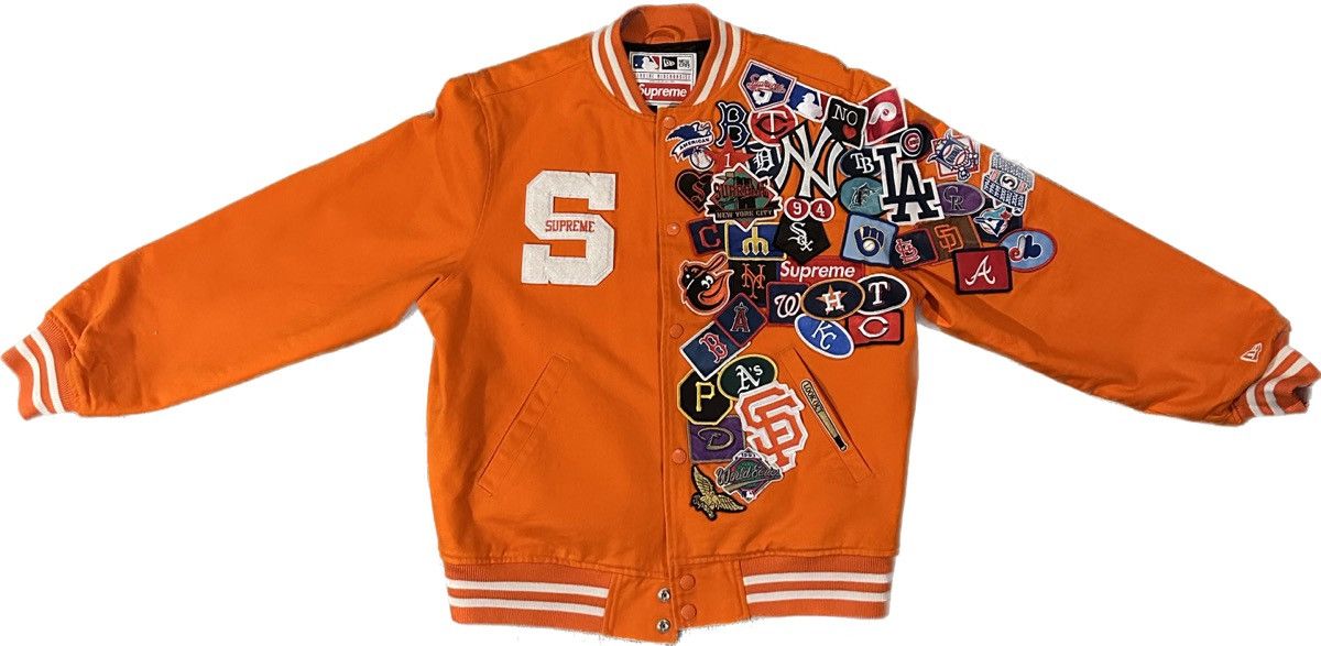 Supreme Supreme New Era MBL Varsity Jacket Size US M / EU 48-50 / 2 - 1 Thumbnail