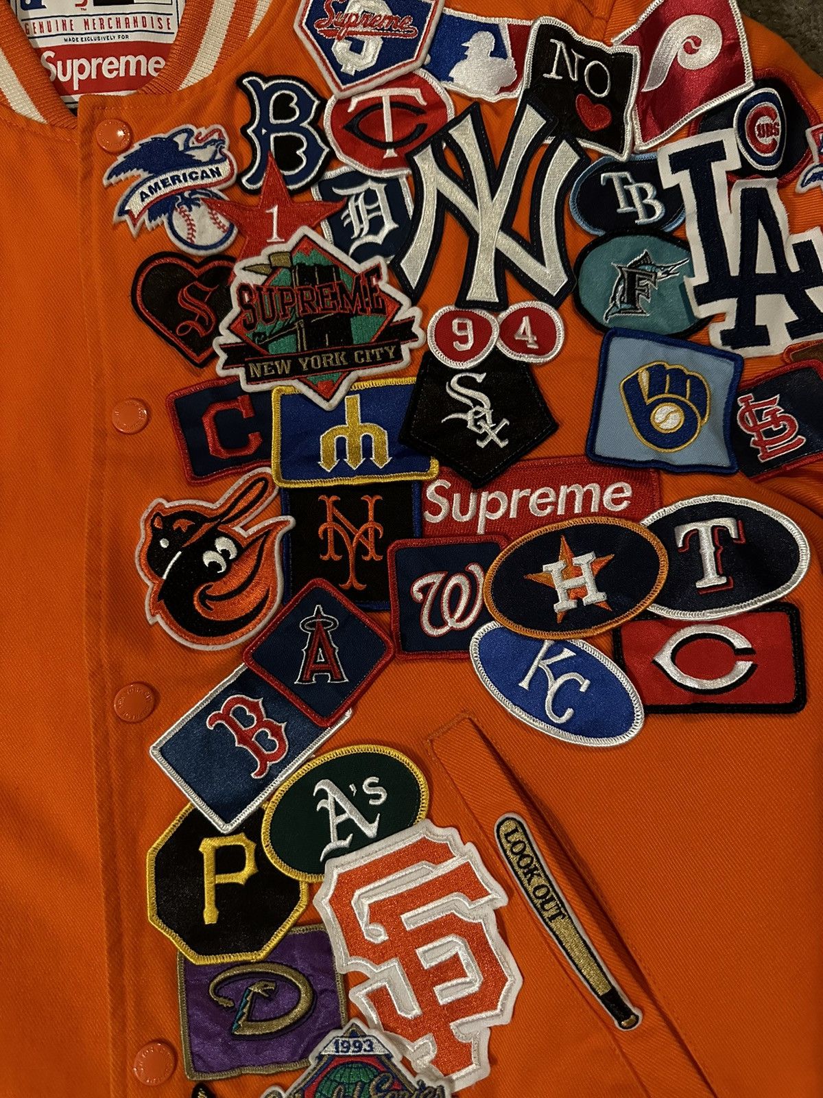 Supreme Supreme New Era MBL Varsity Jacket Size US M / EU 48-50 / 2 - 7 Thumbnail