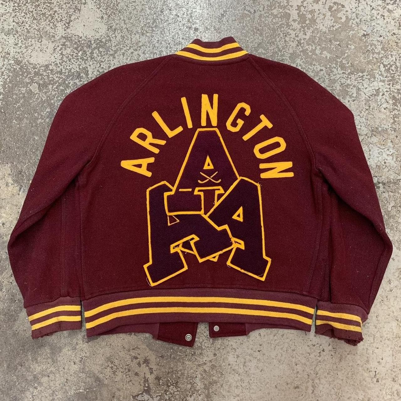 Vintage Vintage 70s Arlington collegiate patch varsity jacket | Grailed