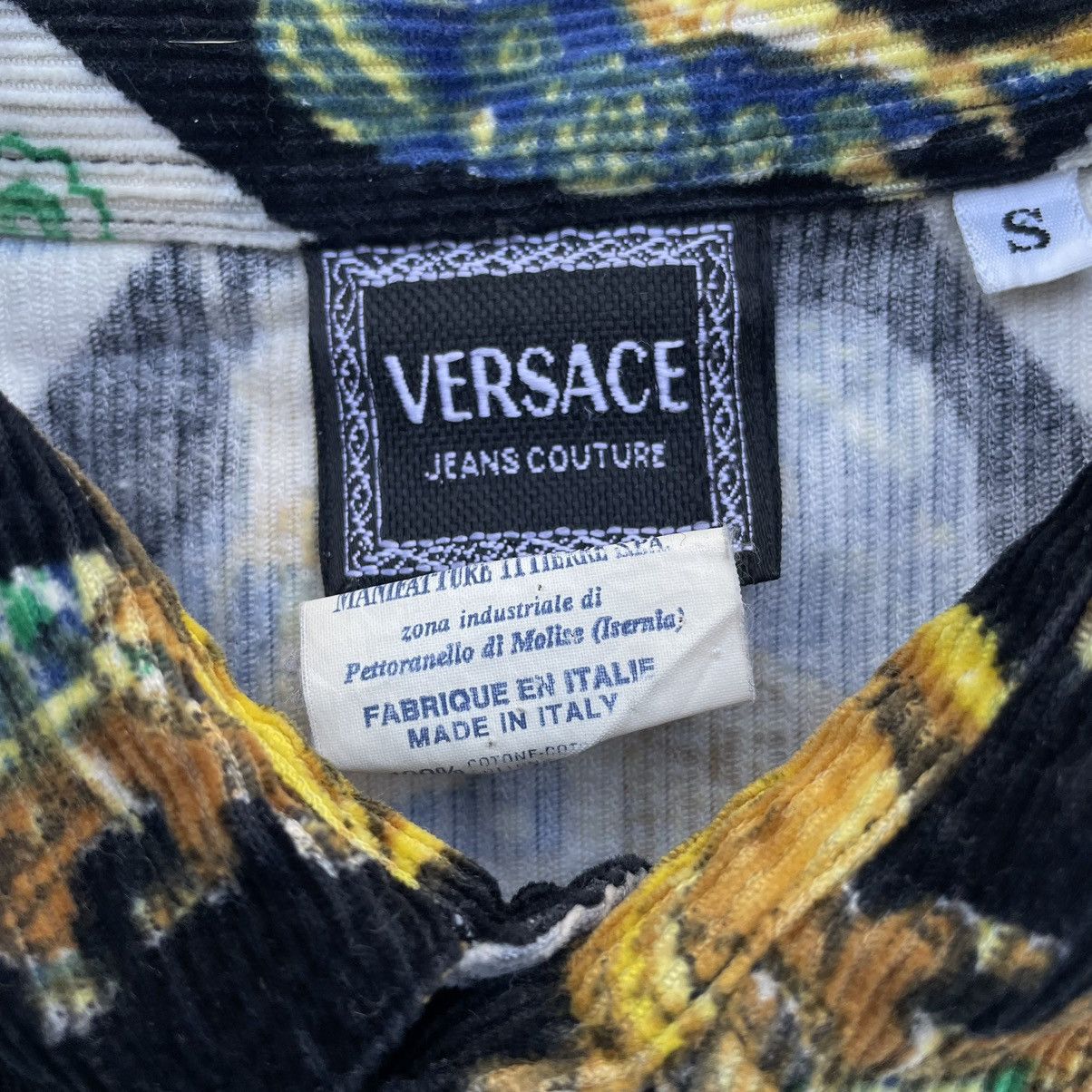 Vintage Versace Jeans Couture India Print Pattern Corduroy Shirt Size US S / EU 44-46 / 1 - 3 Thumbnail