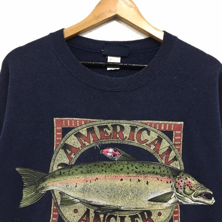 Coleman × Vintage Vintage 90s Coleman American Anglers Crewneck Sweatshirt Size US M / EU 48-50 / 2 - 5 Thumbnail