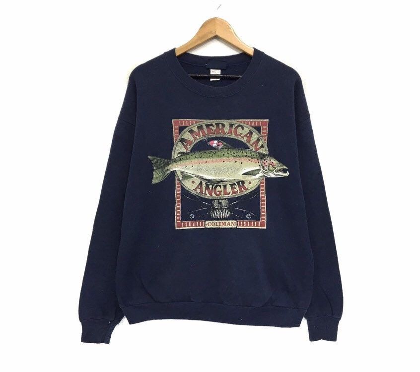 Coleman × Vintage Vintage 90s Coleman American Anglers Crewneck Sweatshirt Size US M / EU 48-50 / 2 - 1 Thumbnail