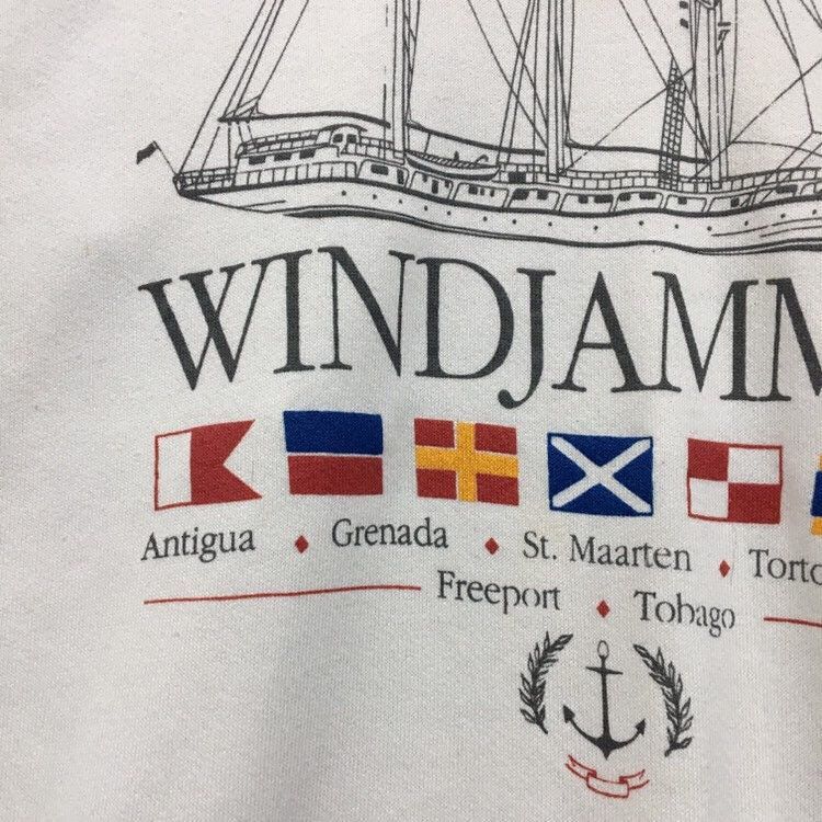 Fruit Of The Loom × Sports Specialties × Vintage Vintage 90s Fruit The Loom Windjammer Sweatshirt Size US L / EU 52-54 / 3 - 7 Thumbnail
