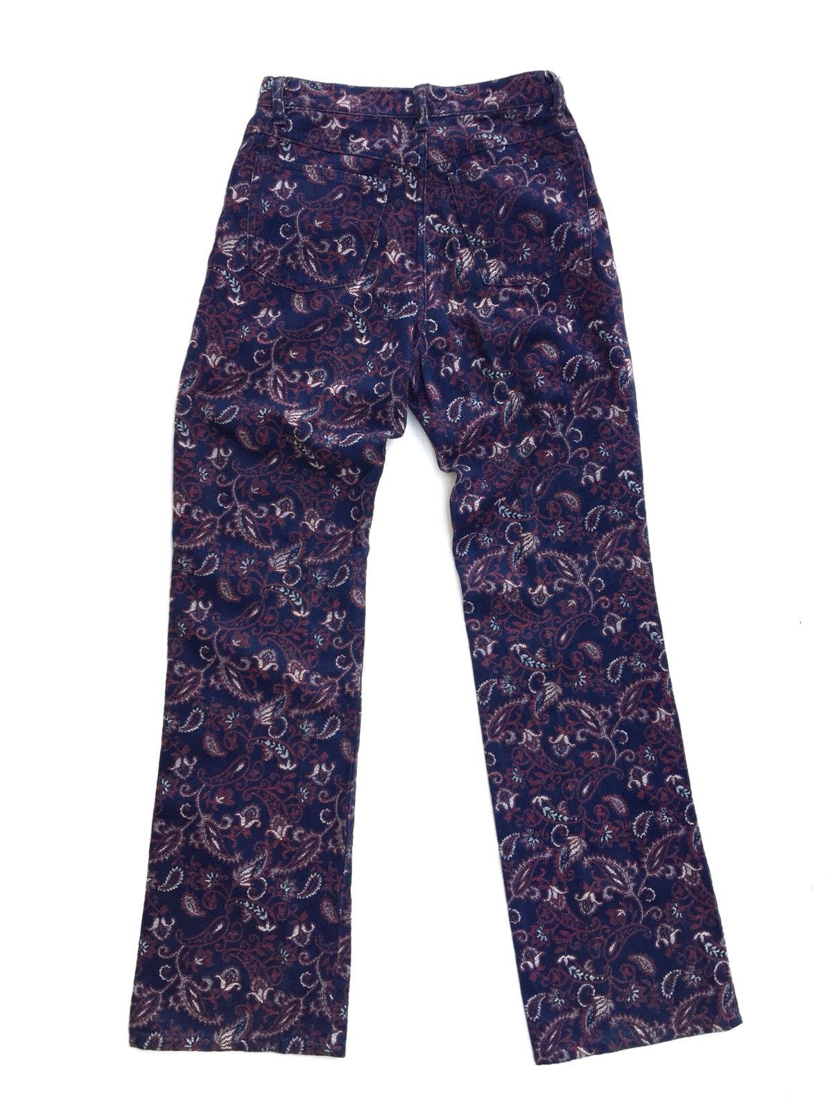 Designer × Japanese Brand Made In JAPAN Handmade Indigo Floral Jeans Size US 26 / EU 42 - 3 Thumbnail