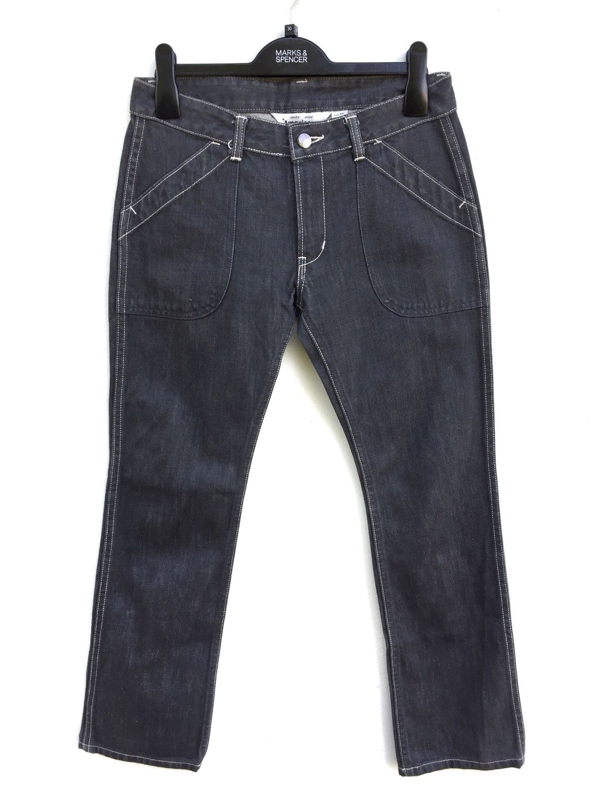 Japanese Brand Streetwear Americana Fatigue Design Denim Jeans Work Wear Size US 28 / EU 44 - 2 Thumbnail