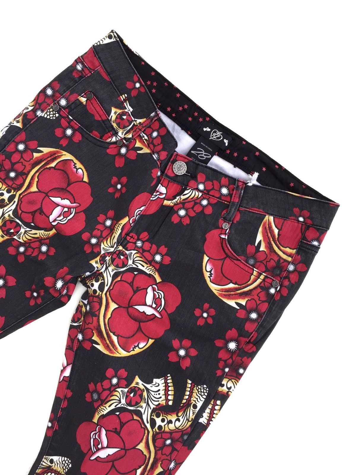 Designer × Japanese Brand Japanese Brand IF All Overprint Skinny Jeans Size US 28 / EU 44 - 7 Thumbnail