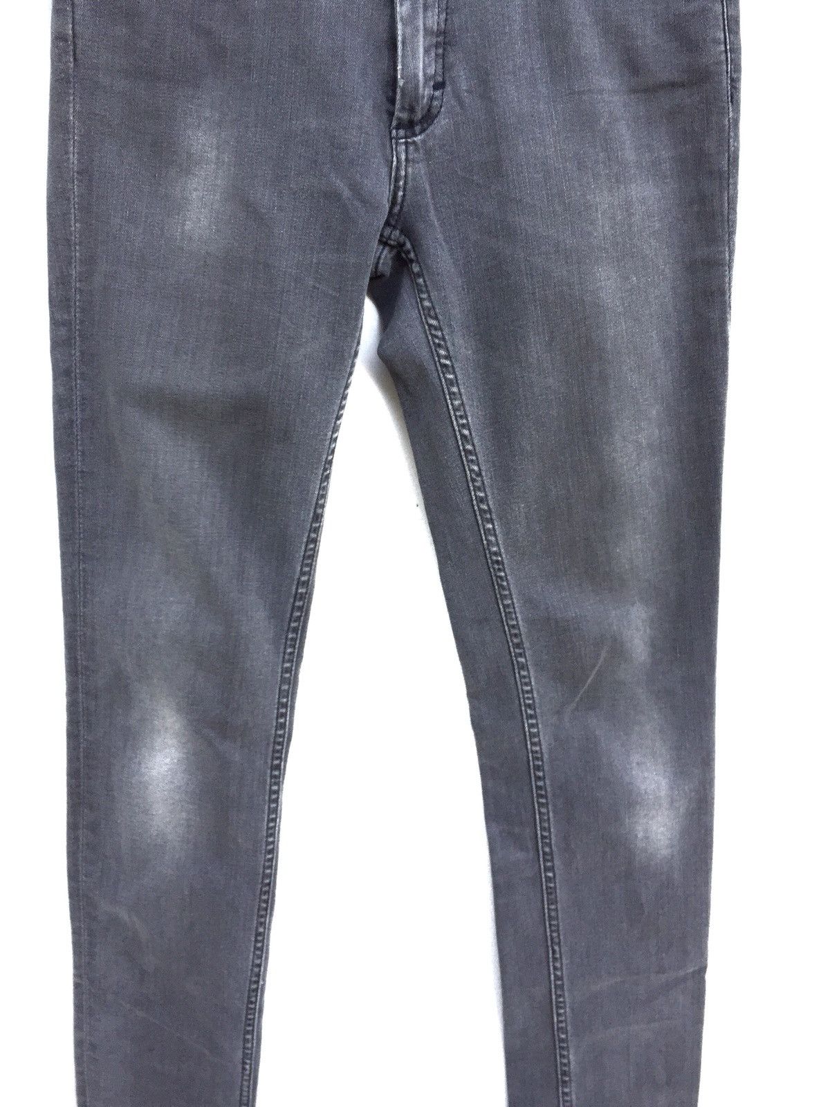 Acne Studios Acne Studios Grey Distressed Skinny Jeans Punk Rock Grunge Size US 28 / EU 44 - 6 Thumbnail