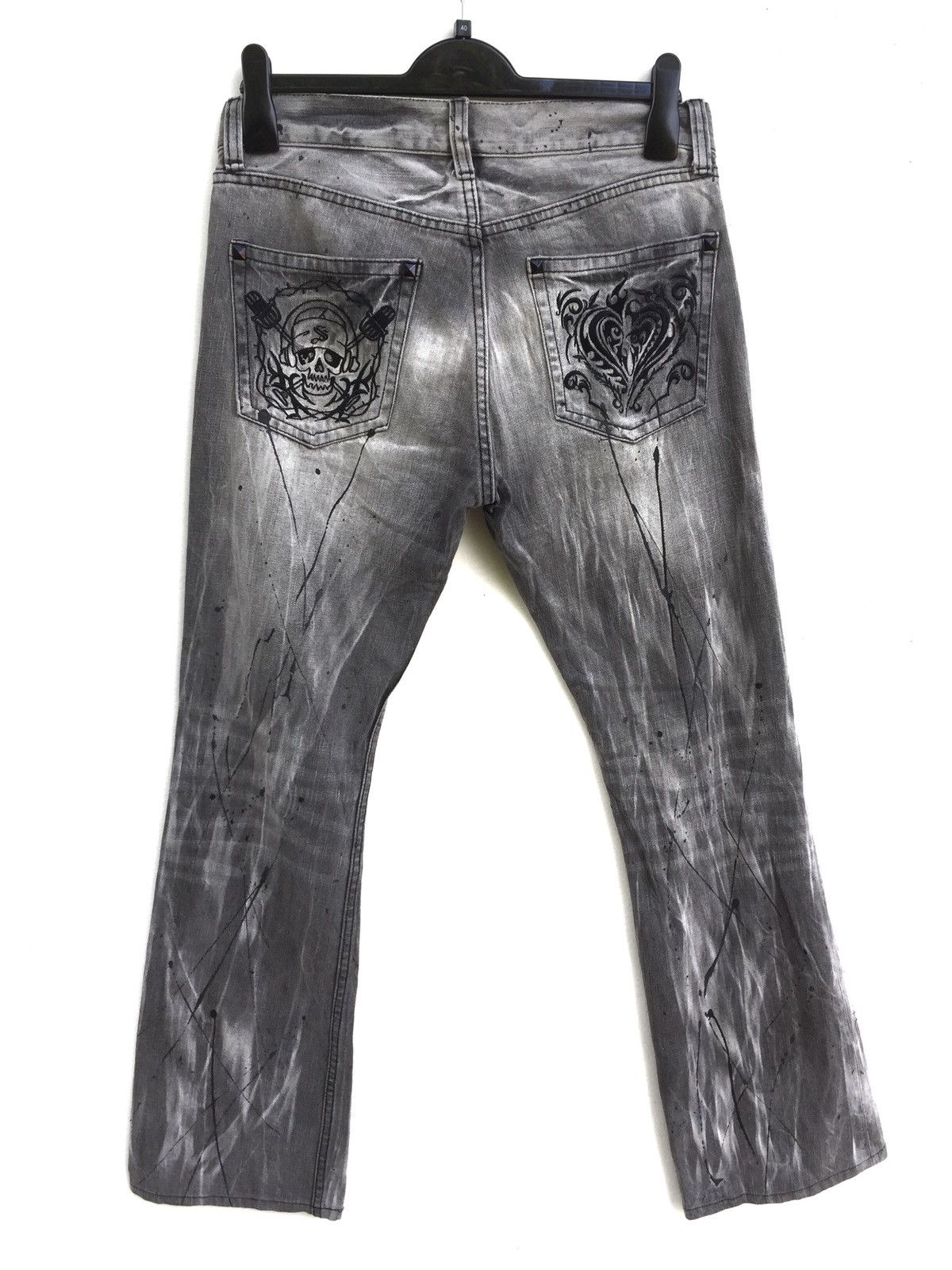 Hysteric Glamour × Japanese Brand Japanese Brand Sorridere black painter jeans Size US 31 - 2 Thumbnail