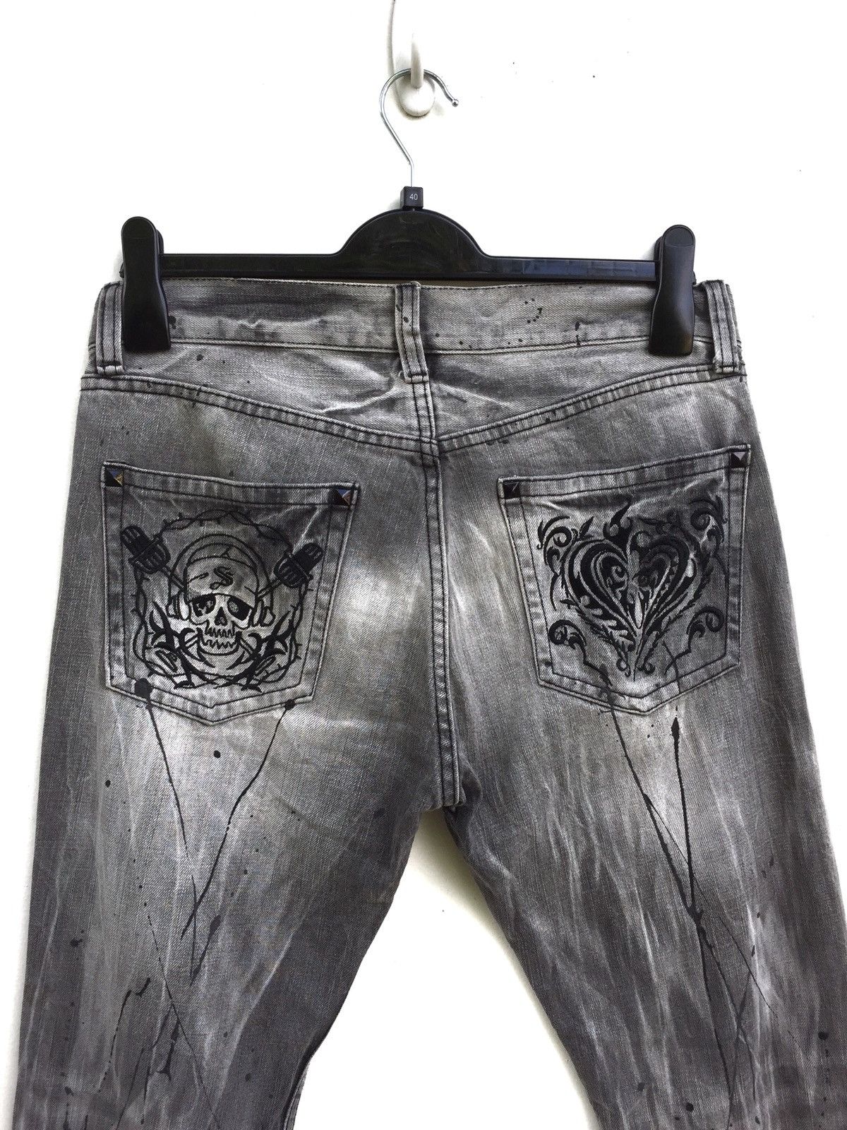 Hysteric Glamour × Japanese Brand Japanese Brand Sorridere black painter jeans Size US 31 - 7 Thumbnail