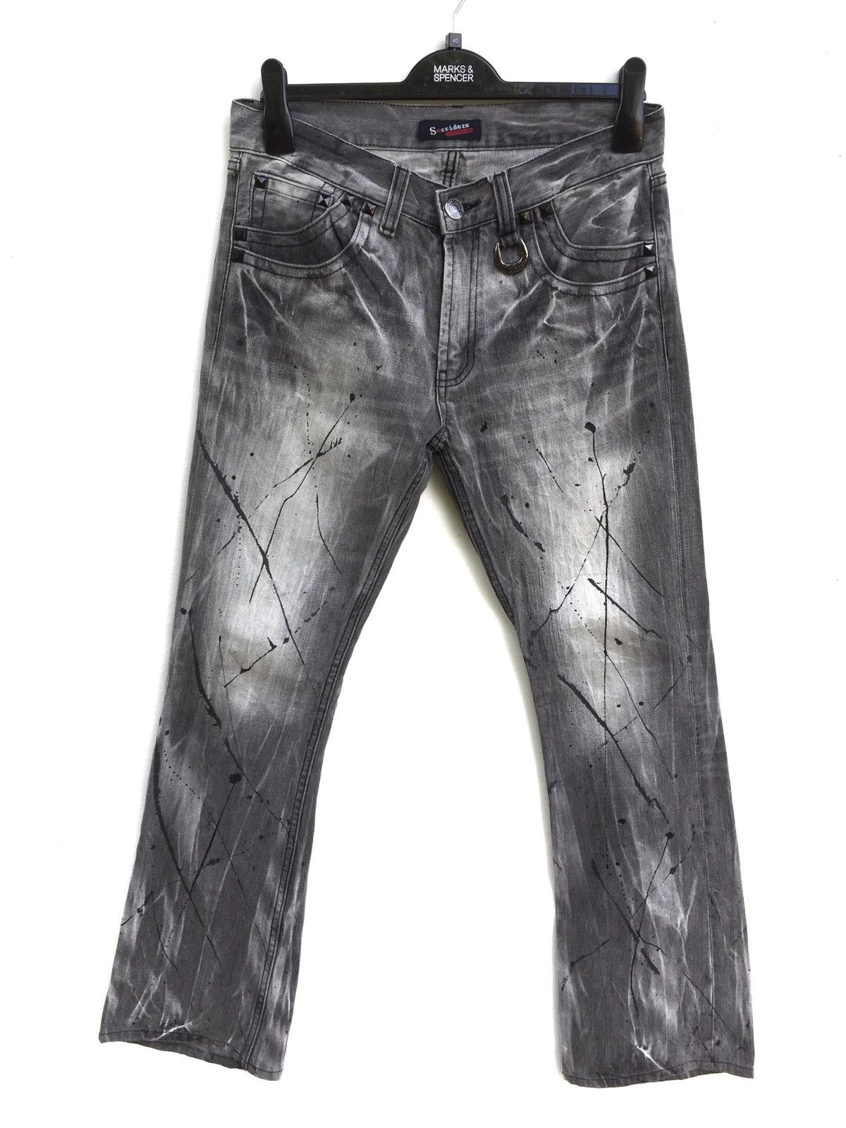 Hysteric Glamour × Japanese Brand Japanese Brand Sorridere black painter jeans Size US 31 - 1 Thumbnail