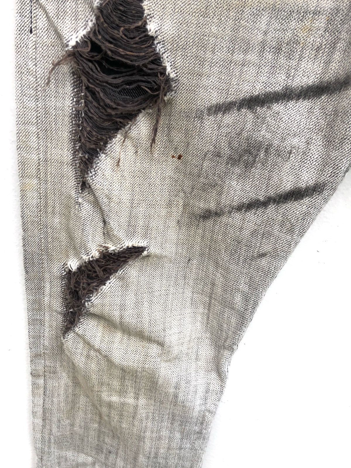 If Six Was Nine × Japanese Brand × Number (N)ine Japanese Brand Valentine Distressed Ripped Jeans Size US 28 / EU 44 - 6 Thumbnail