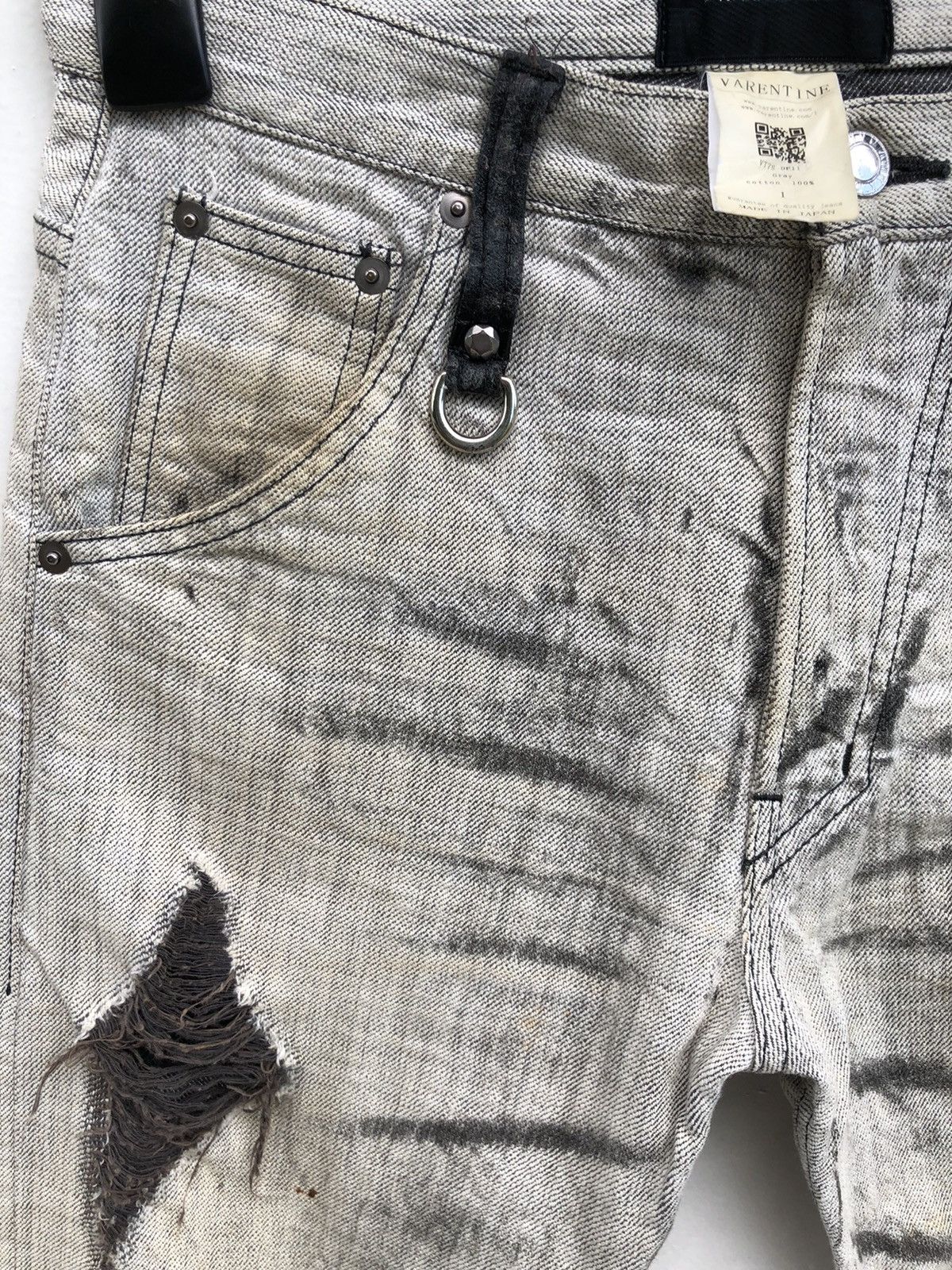 If Six Was Nine × Japanese Brand × Number (N)ine Japanese Brand Valentine Distressed Ripped Jeans Size US 28 / EU 44 - 5 Thumbnail