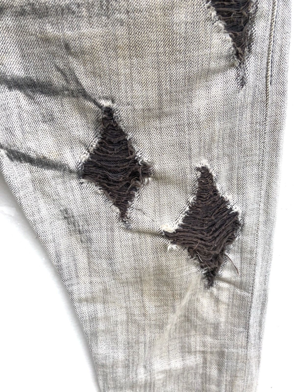 If Six Was Nine × Japanese Brand × Number (N)ine Japanese Brand Valentine Distressed Ripped Jeans Size US 28 / EU 44 - 8 Thumbnail