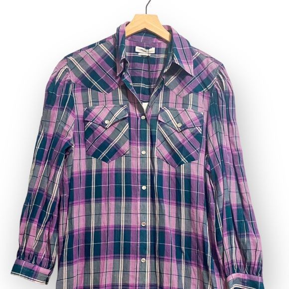 Isabel Marant Etoile NWT, Isabel Marant Etoile Britany checked cotton shirt dress Size XS / US 0-2 / IT 36-38 - 3 Thumbnail