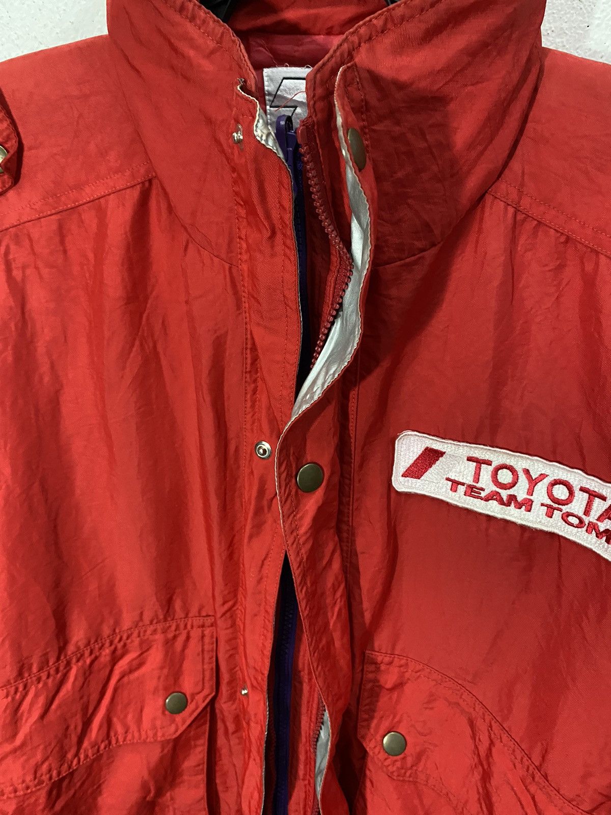 Toms × Vintage RARE vintage toyota team tom's distress red jacket Size US XXL / EU 58 / 5 - 10 Thumbnail
