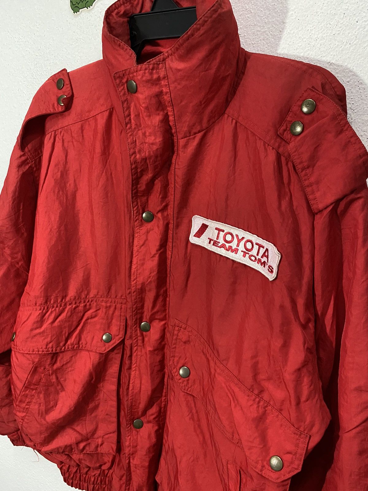 Toms × Vintage RARE vintage toyota team tom's distress red jacket Size US XXL / EU 58 / 5 - 6 Thumbnail