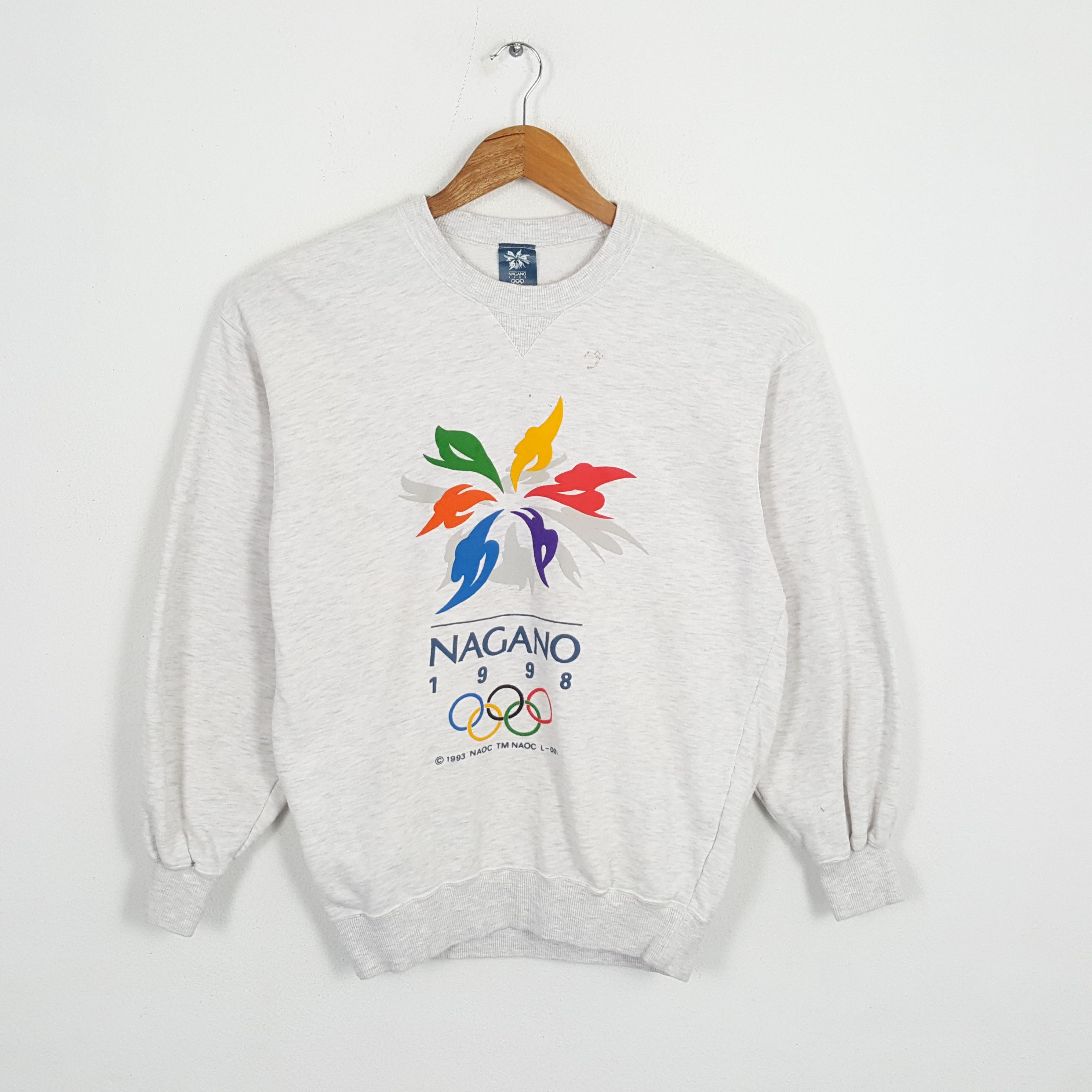 Vintage 90's NAGANO 1998 Japanese Olympic Games Sweatshirts