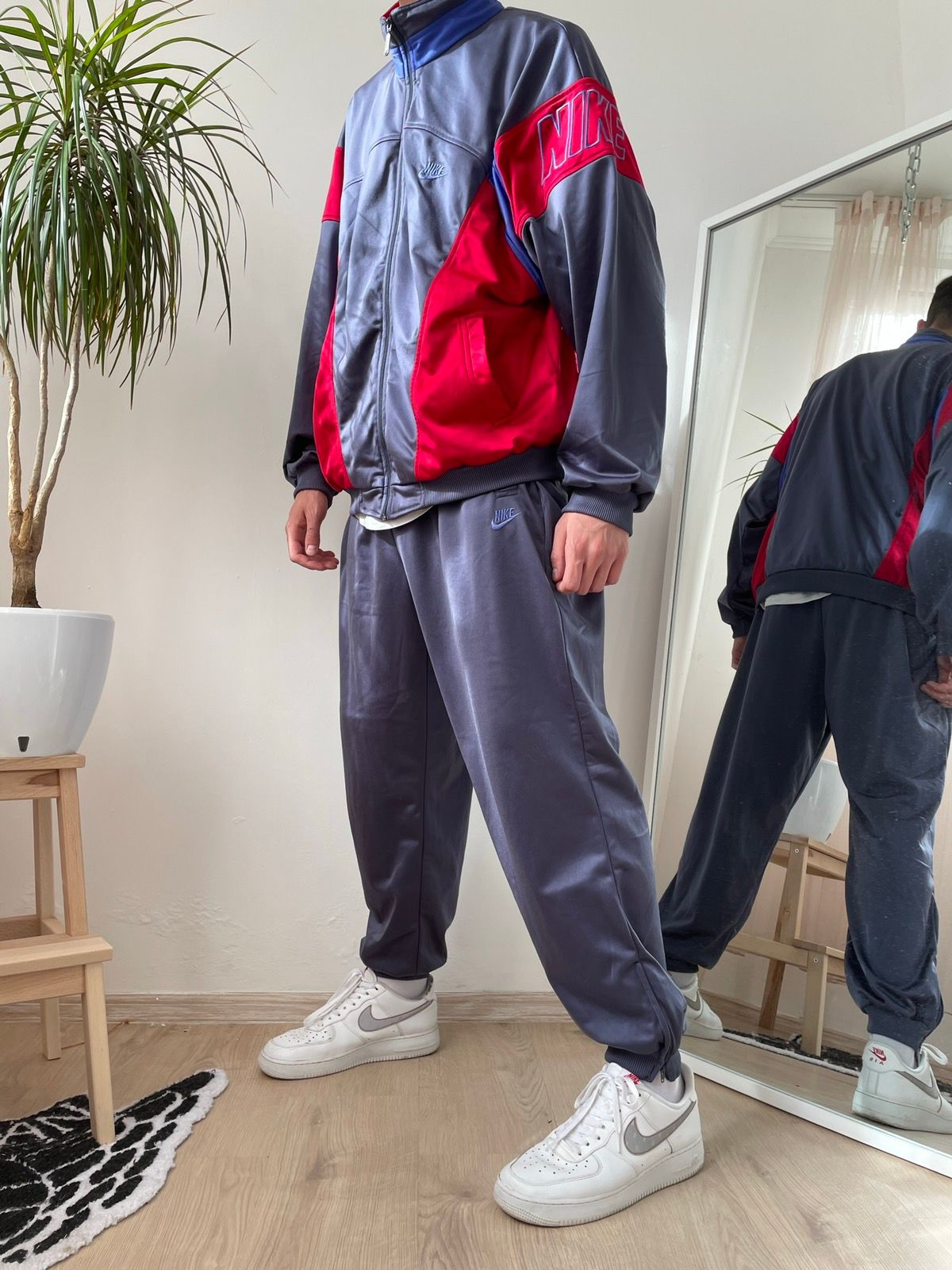 Nike Vintage Nike suit track pants zip up hoodie | Grailed