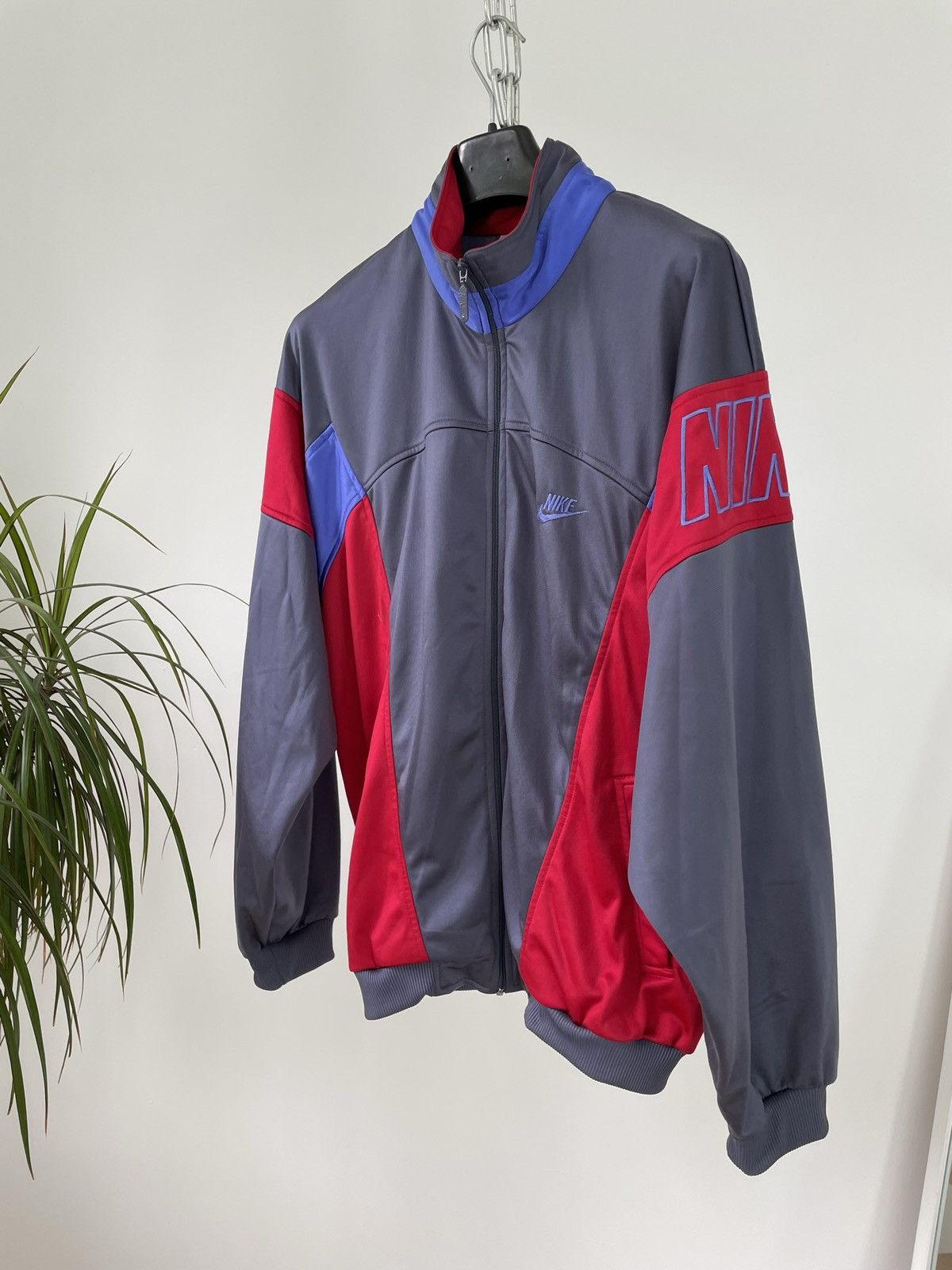 Nike × Vintage Vintage Nike suit track pants zip up hoodie 90s Size US XL / EU 56 / 4 - 10 Thumbnail