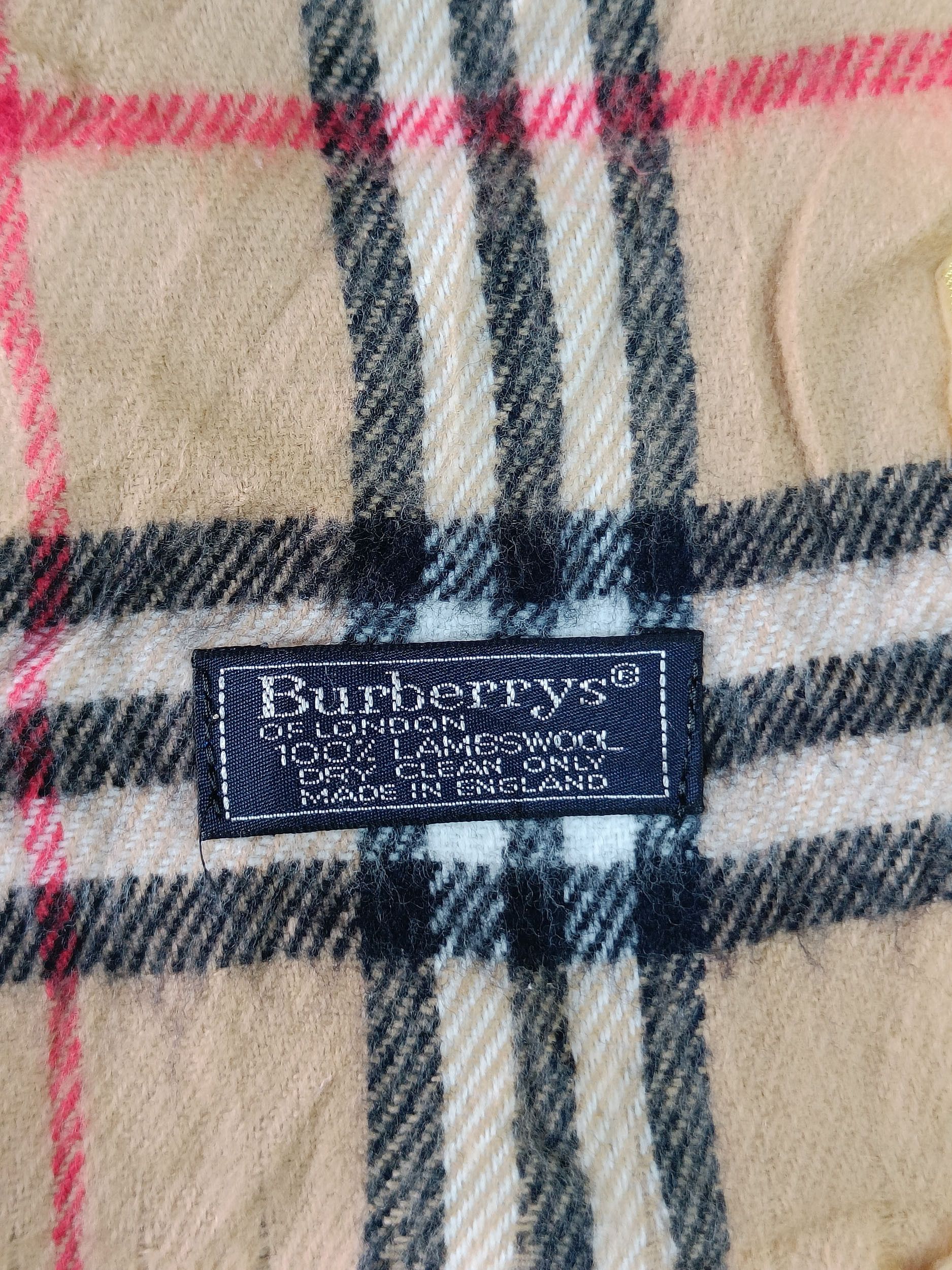 Burberry × Vintage Vintage Burberrys NovaCheck 100% Lambswool Neckwear, England Size ONE SIZE - 4 Thumbnail