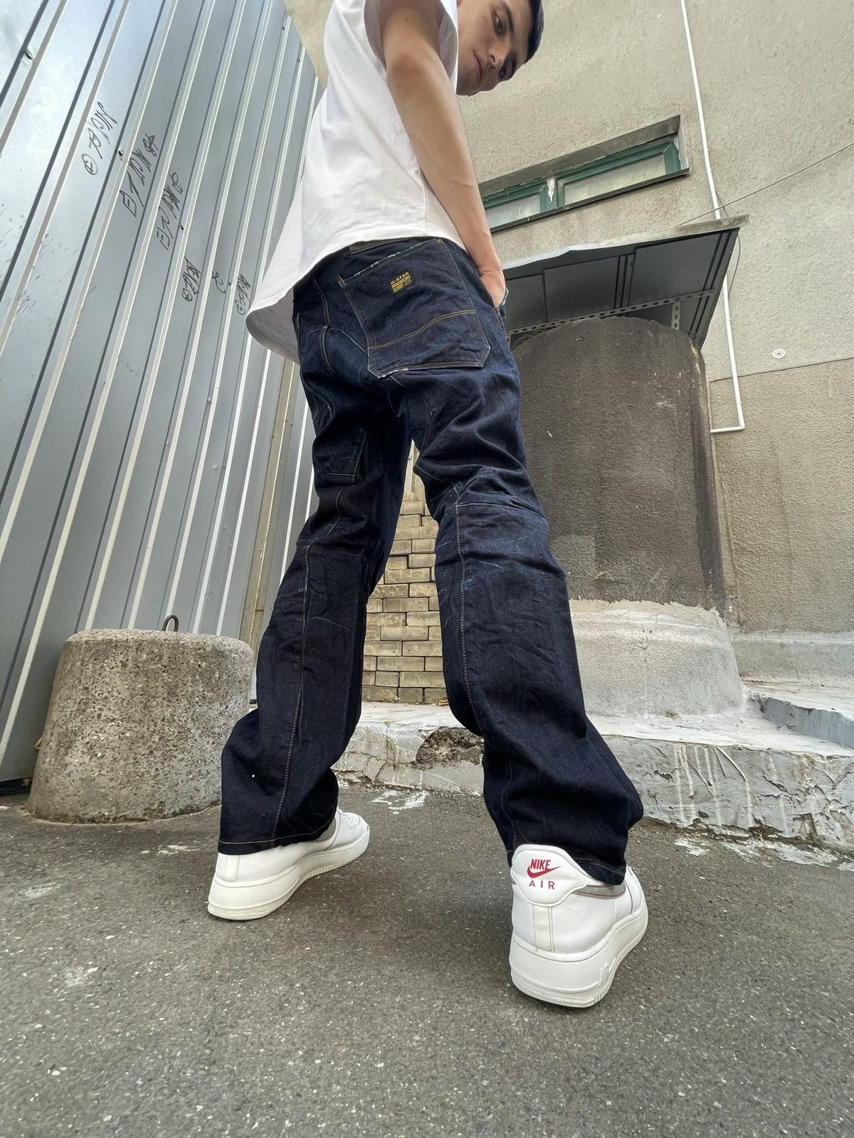 G-Star Vintage G Star Raw washed denim jeans Size US 32 / EU 48 - 13 Thumbnail