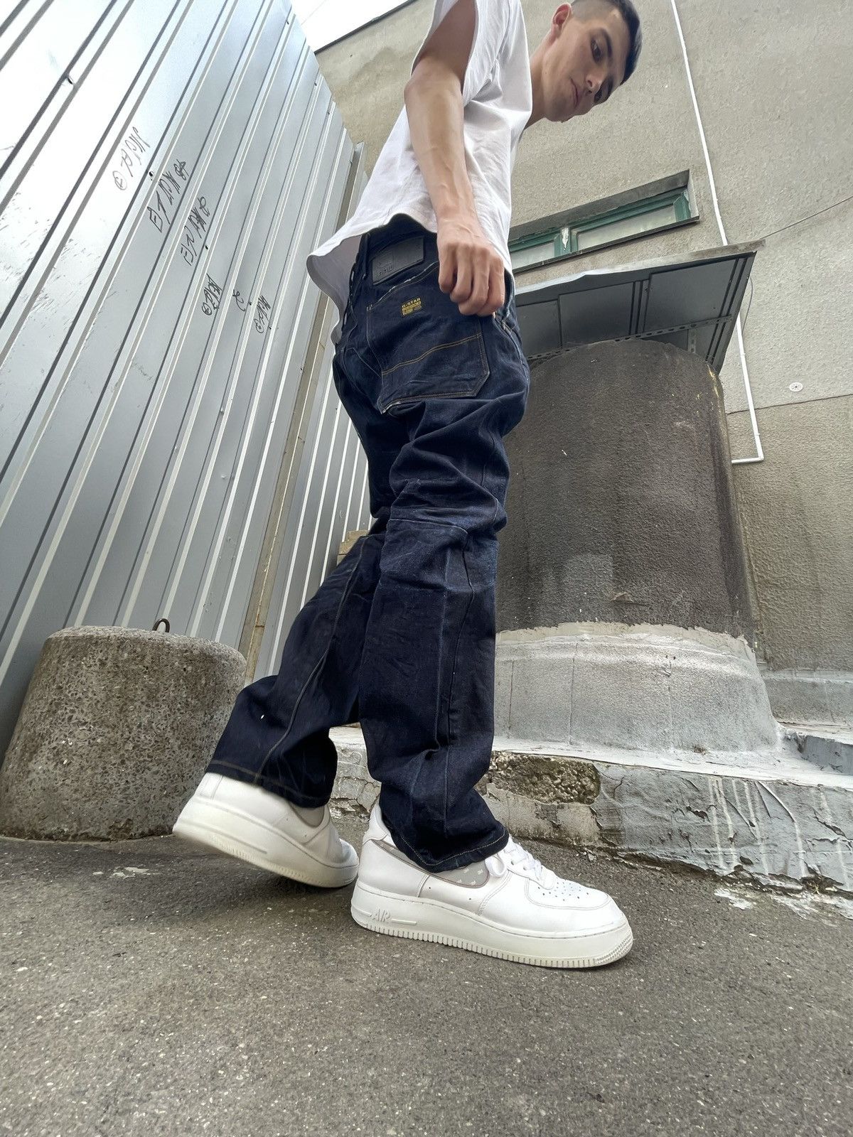 G-Star Vintage G Star Raw washed denim jeans Size US 32 / EU 48 - 3 Thumbnail