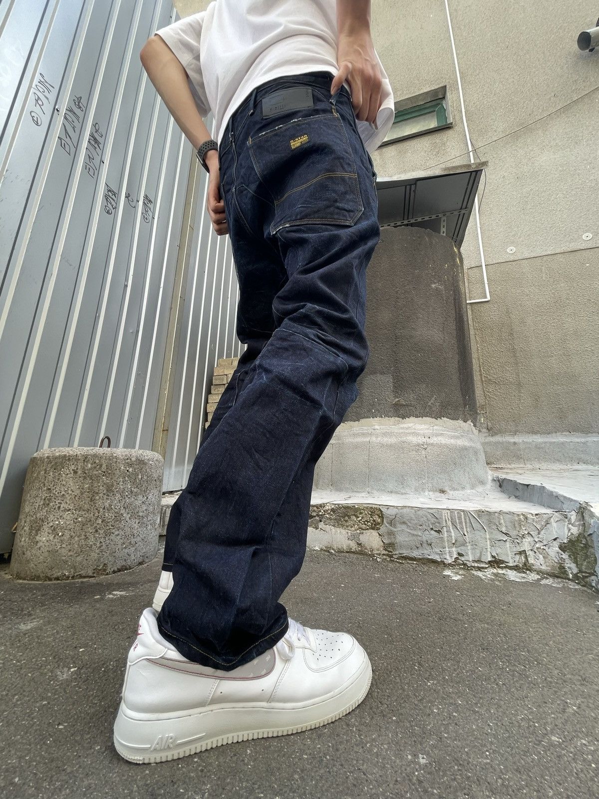 G-Star Vintage G Star Raw washed denim jeans Size US 32 / EU 48 - 11 Thumbnail