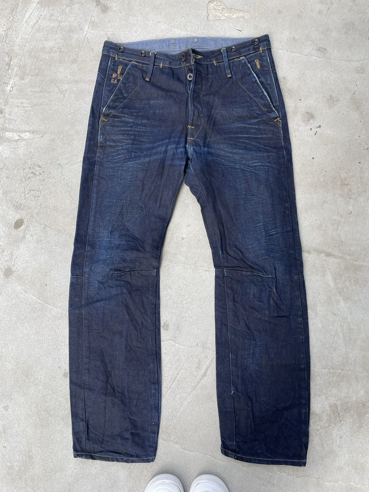G-Star Vintage G Star Raw washed denim jeans Size US 32 / EU 48 - 8 Thumbnail