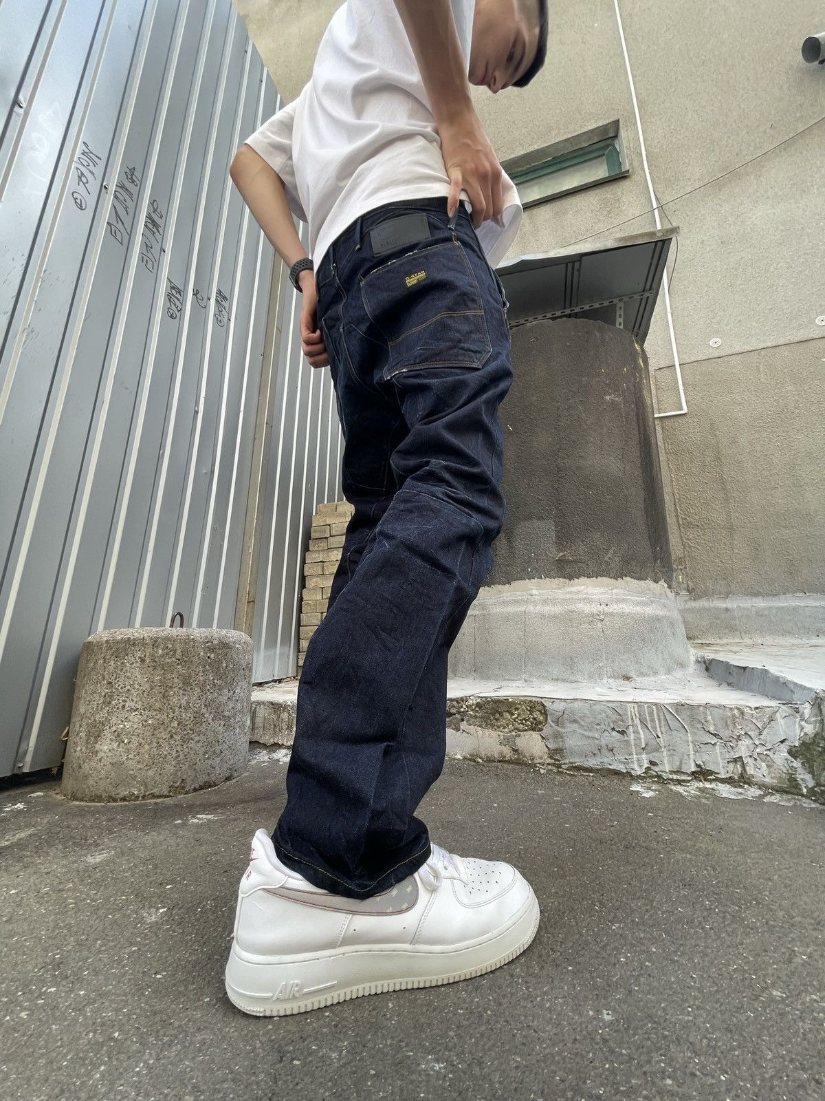 G-Star Vintage G Star Raw washed denim jeans Size US 32 / EU 48 - 12 Thumbnail