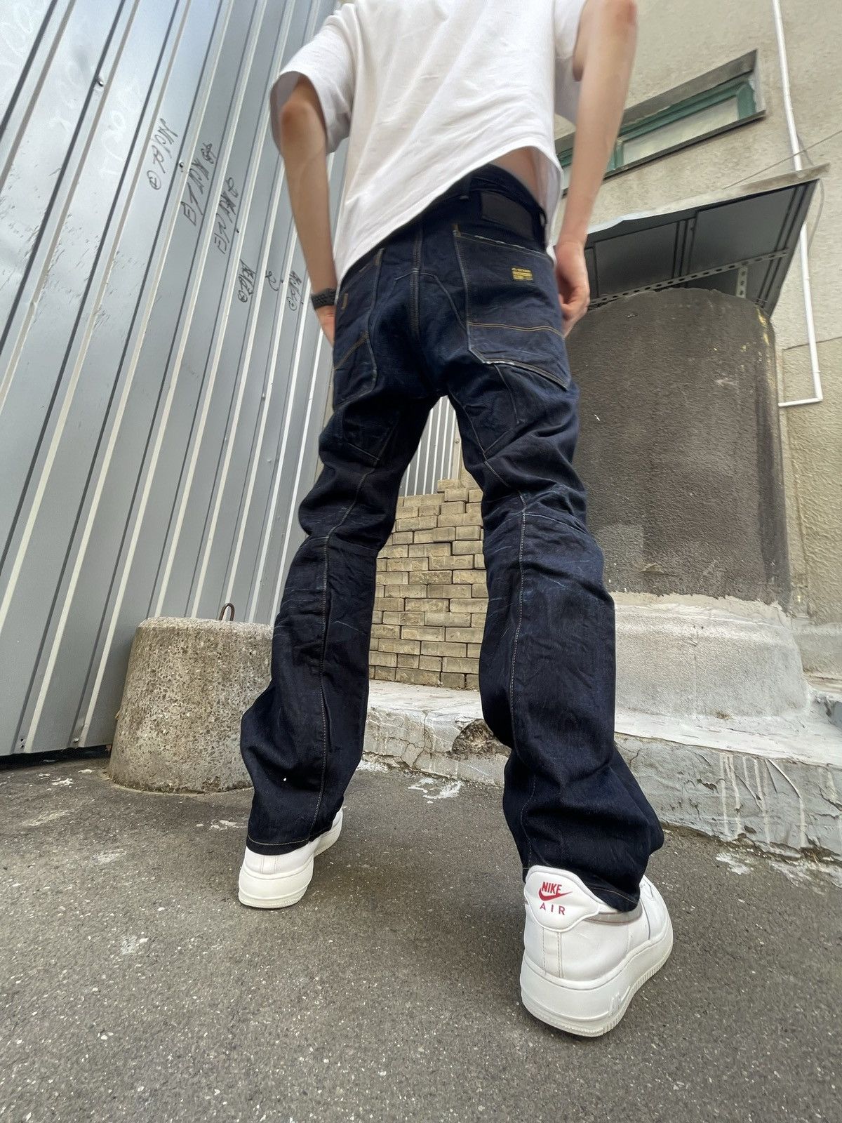 G-Star Vintage G Star Raw washed denim jeans Size US 32 / EU 48 - 4 Thumbnail