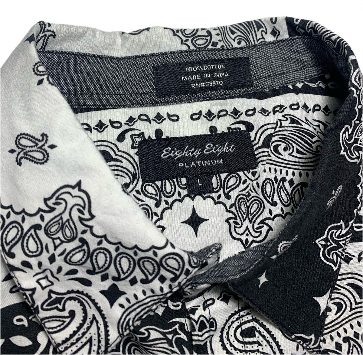 Japanese Brand × Vintage Paisley / Bandana Print Button Up Shirt Size US L / EU 52-54 / 3 - 3 Thumbnail
