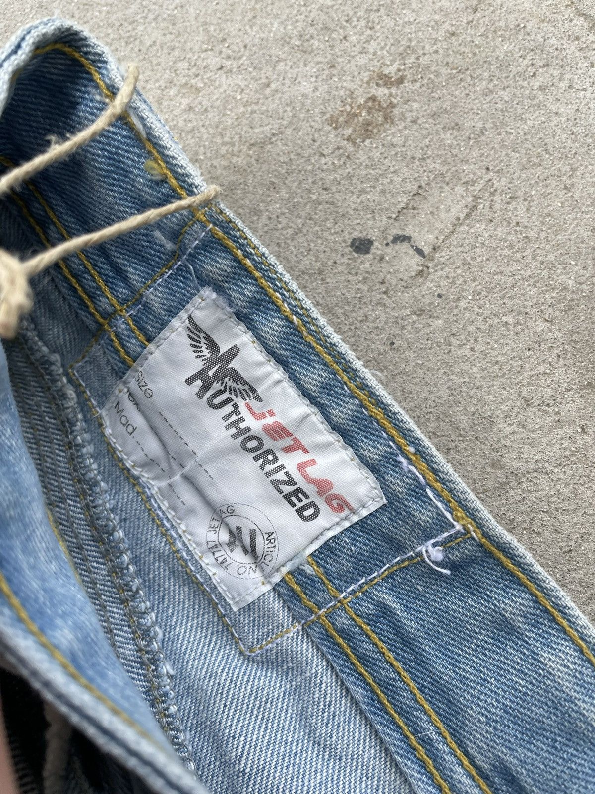Japanese Brand × Jet Lag × Vintage BNWT Vintage Japanese Brand jet lag distressed jeans Size US 34 / EU 50 - 8 Thumbnail