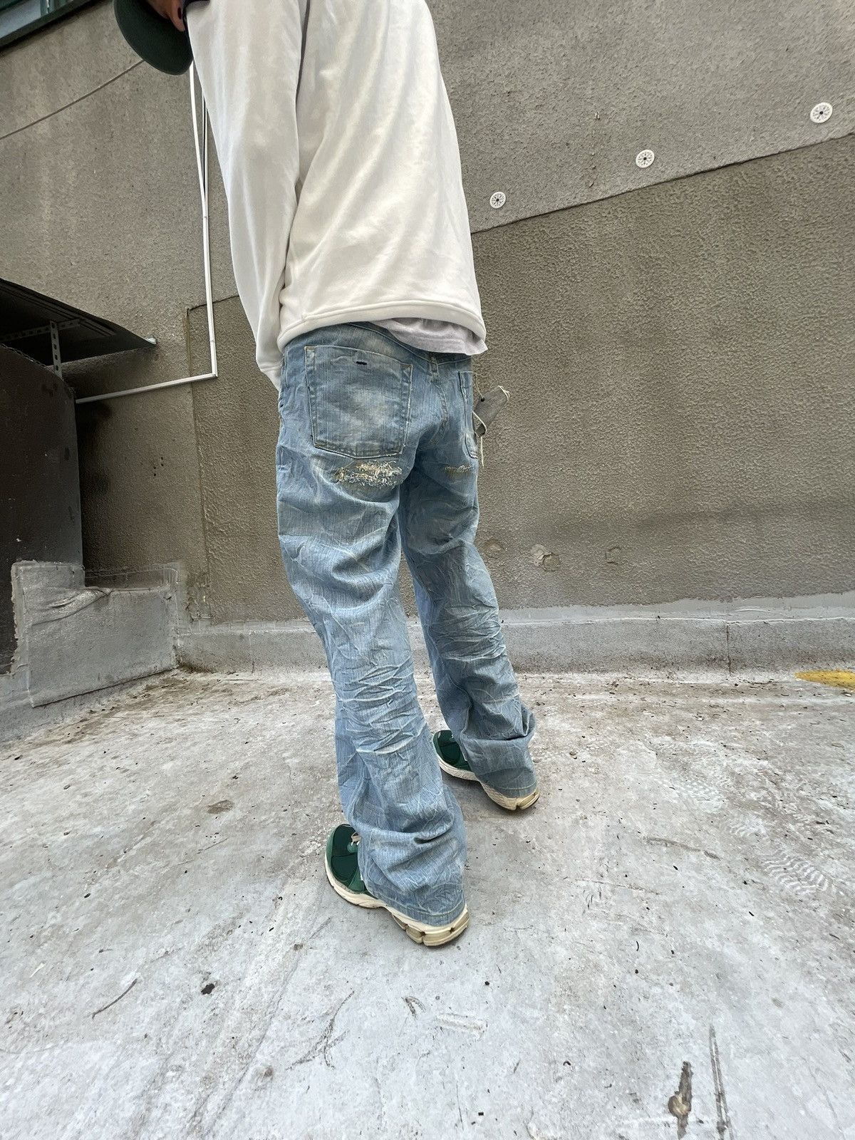 Japanese Brand × Jet Lag × Vintage BNWT Vintage Japanese Brand jet lag distressed jeans Size US 34 / EU 50 - 14 Thumbnail