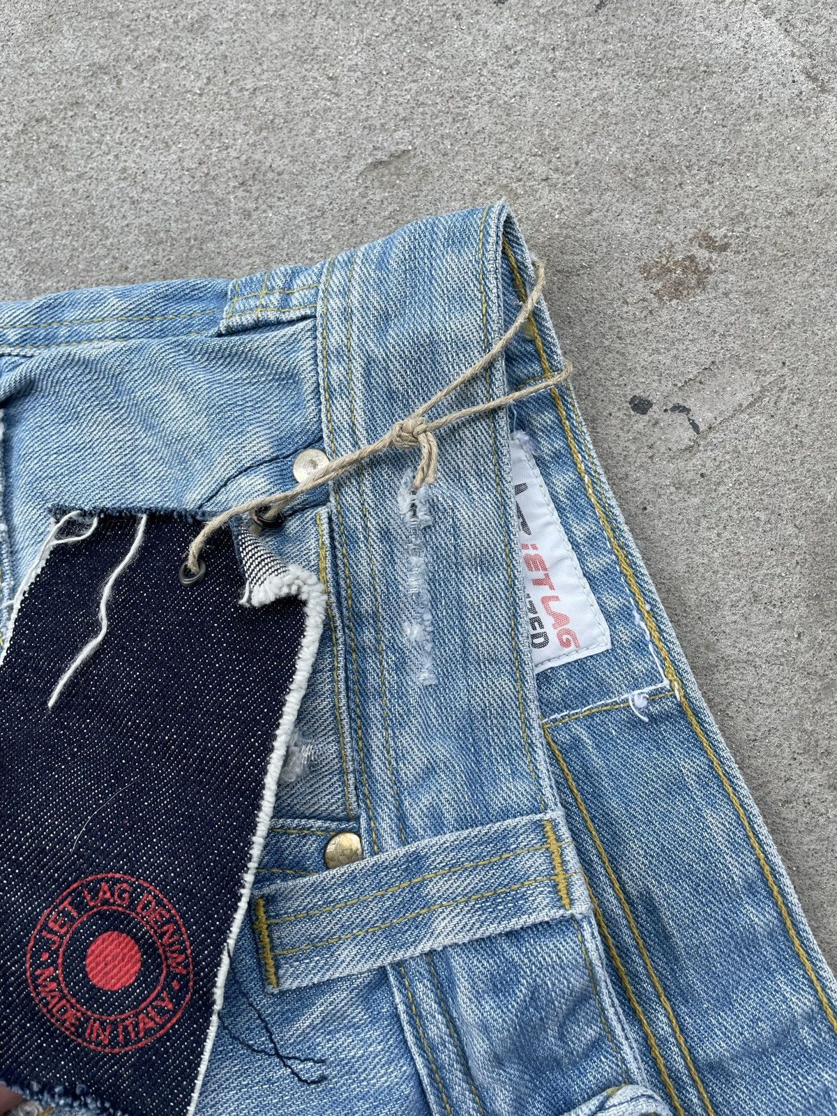 Japanese Brand × Jet Lag × Vintage BNWT Vintage Japanese Brand jet lag distressed jeans Size US 34 / EU 50 - 7 Thumbnail