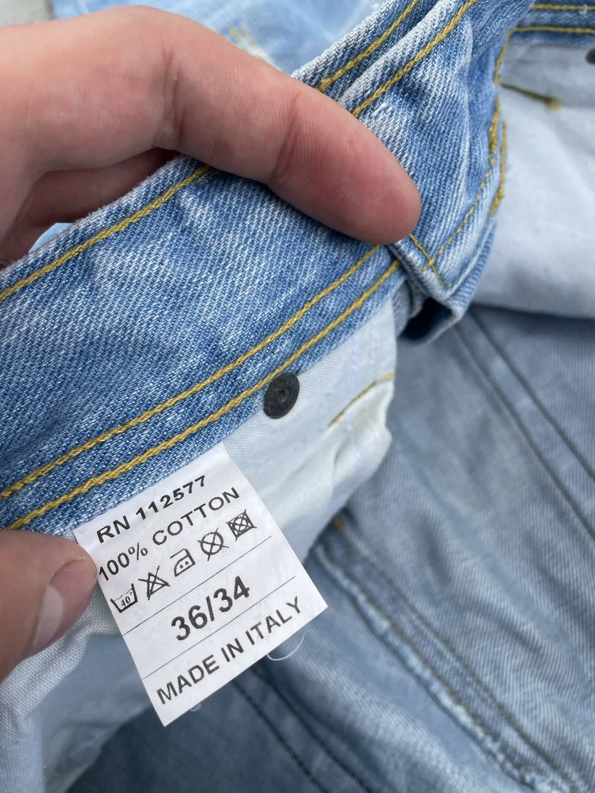 Japanese Brand × Jet Lag × Vintage BNWT Vintage Japanese Brand jet lag distressed jeans Size US 34 / EU 50 - 9 Thumbnail
