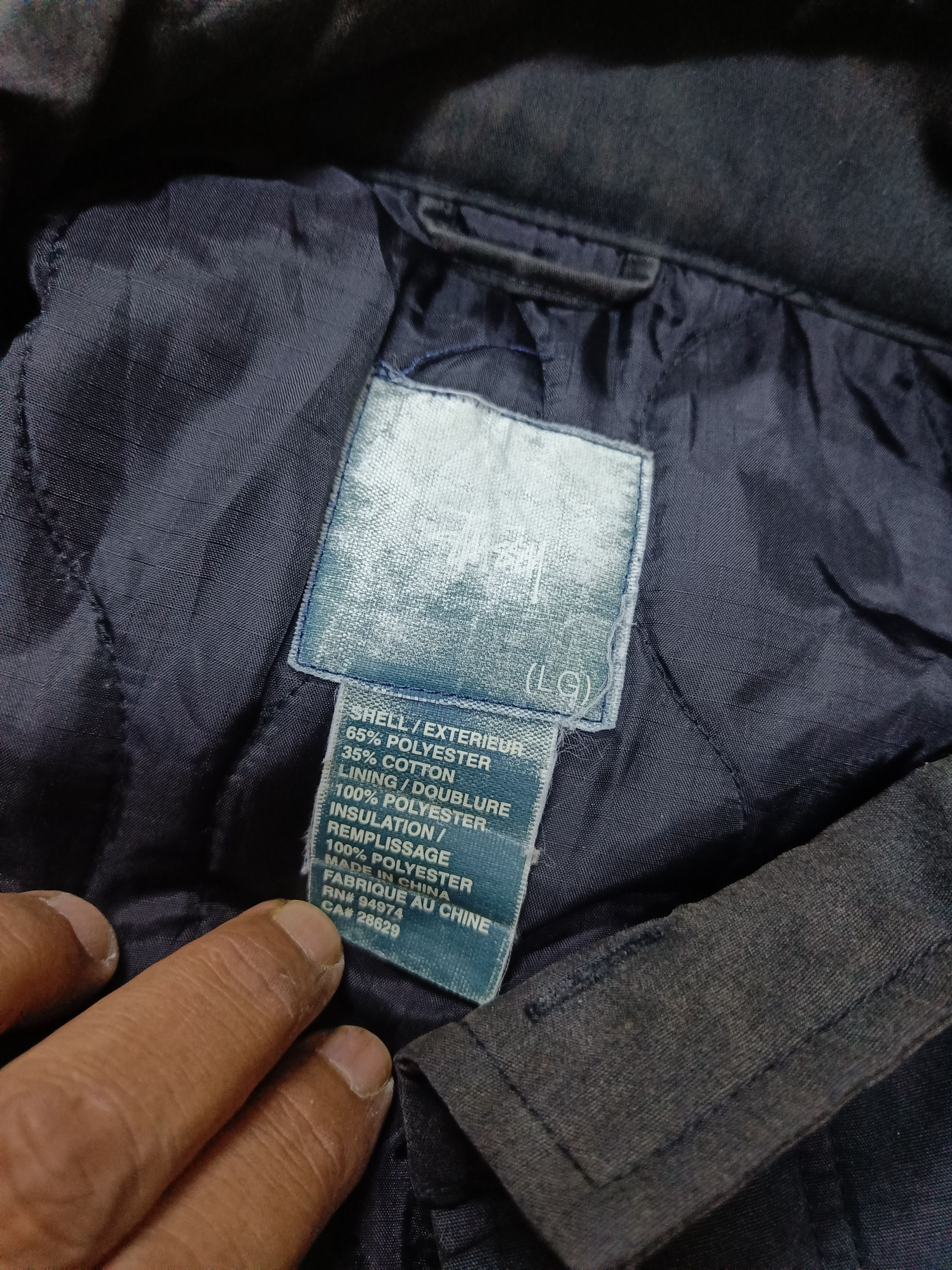 Stussy × Vintage Vintage Stussy Thermolite Plus Black Jacket Size US L / EU 52-54 / 3 - 7 Thumbnail