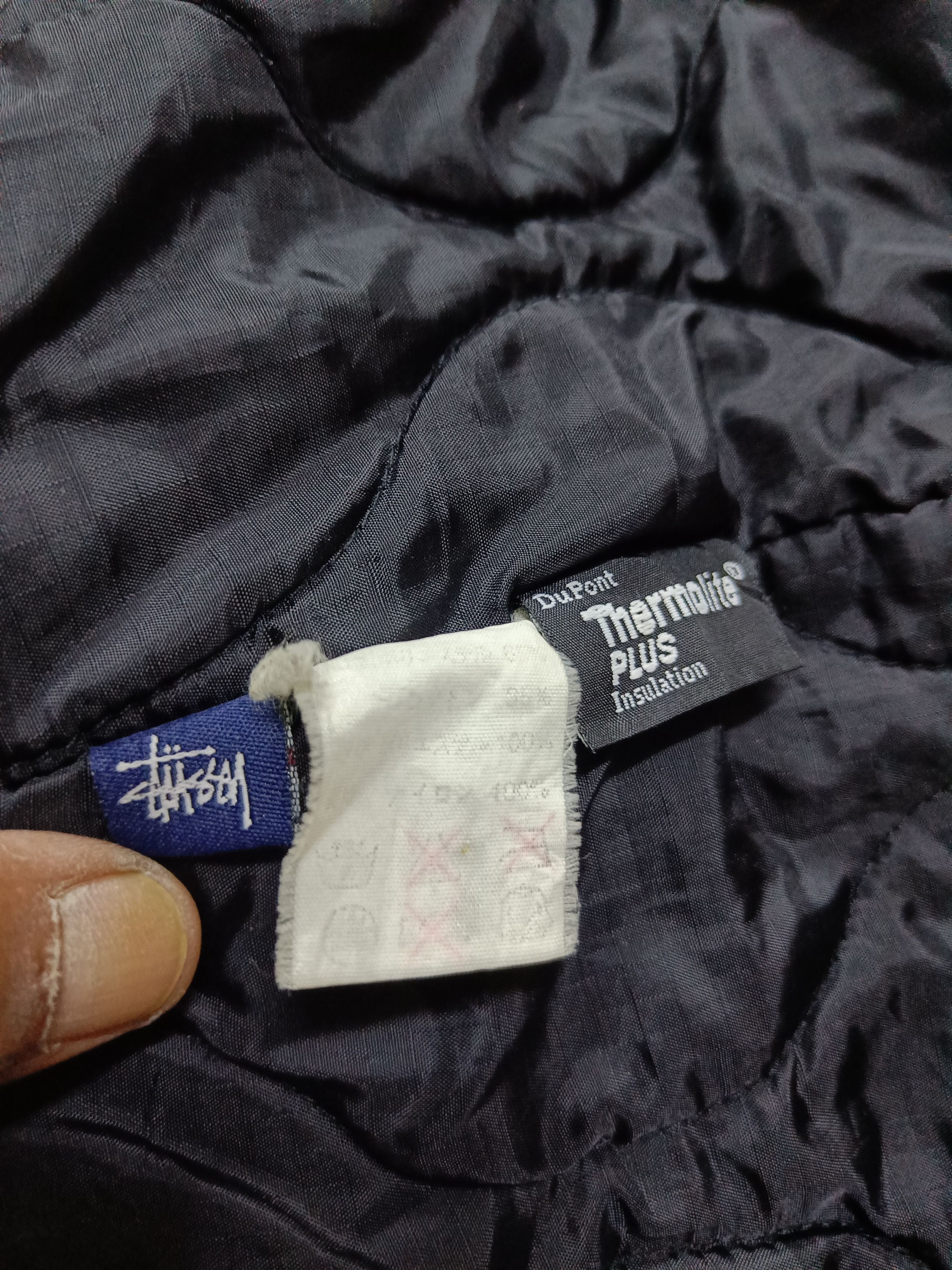 Stussy × Vintage Vintage Stussy Thermolite Plus Black Jacket Size US L / EU 52-54 / 3 - 9 Thumbnail