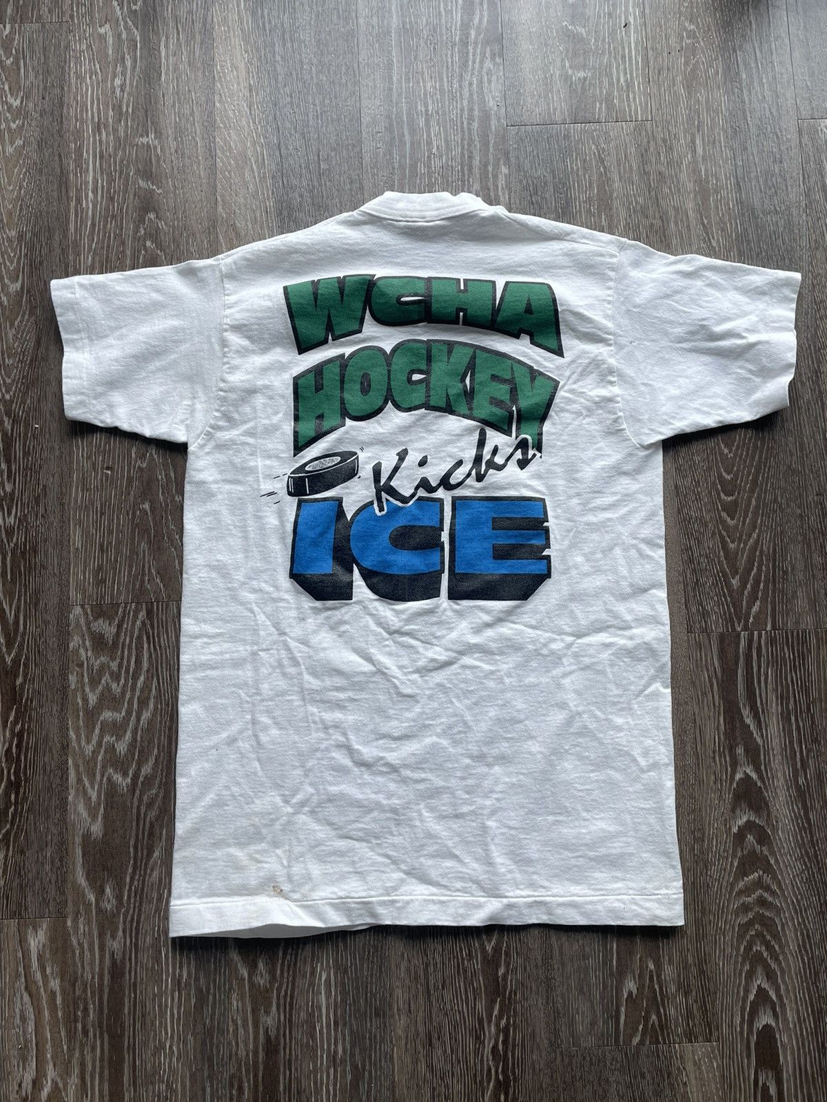 Fruit Of The Loom Vintage Single Stitch Hockey Tee Size US M / EU 48-50 / 2 - 1 Thumbnail